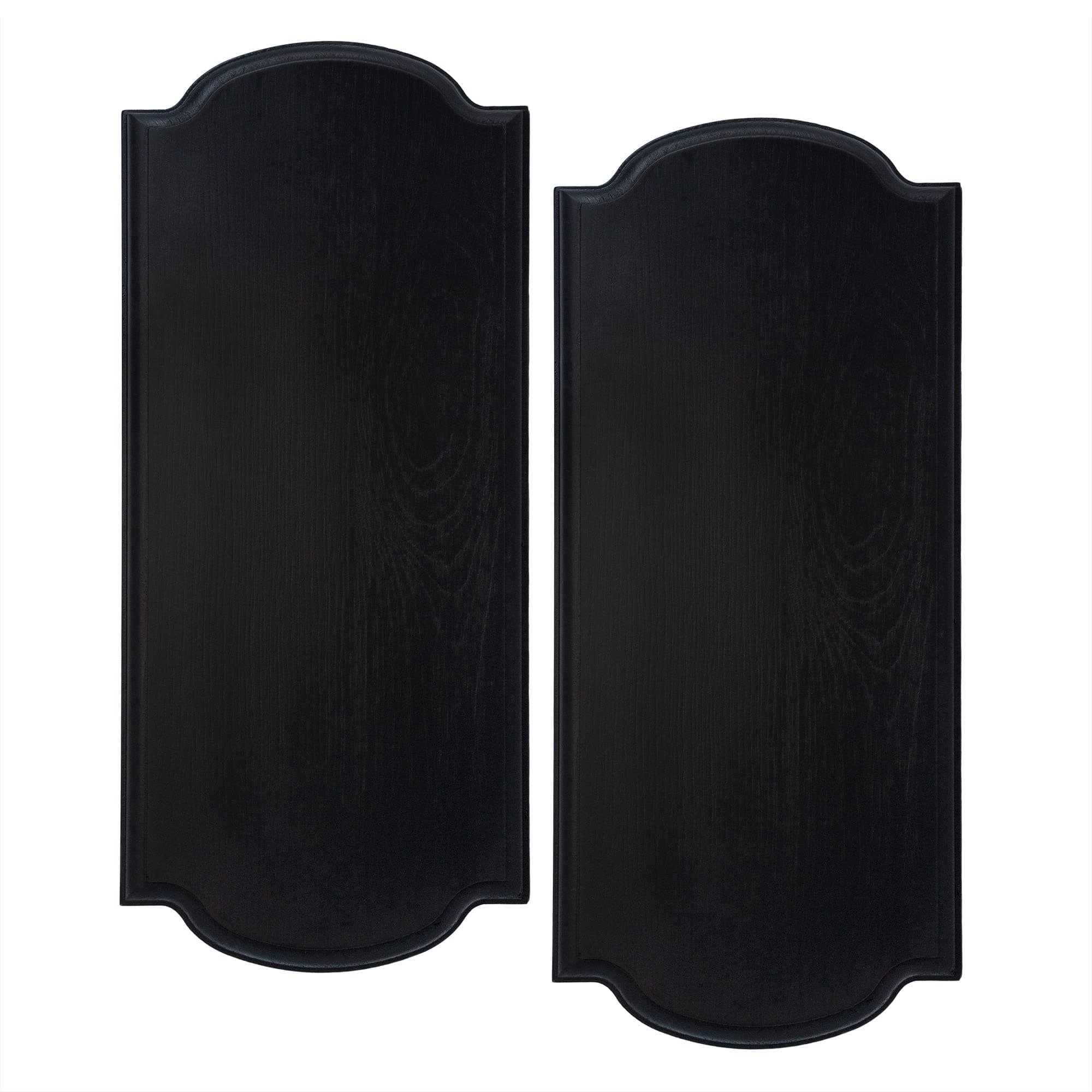 Darware Innkeeper Wooden Signs (2-Pack, Black); 14 x 6 Inch Unpainted Blank Signboards for DIY Arts & Crafts Home Decor