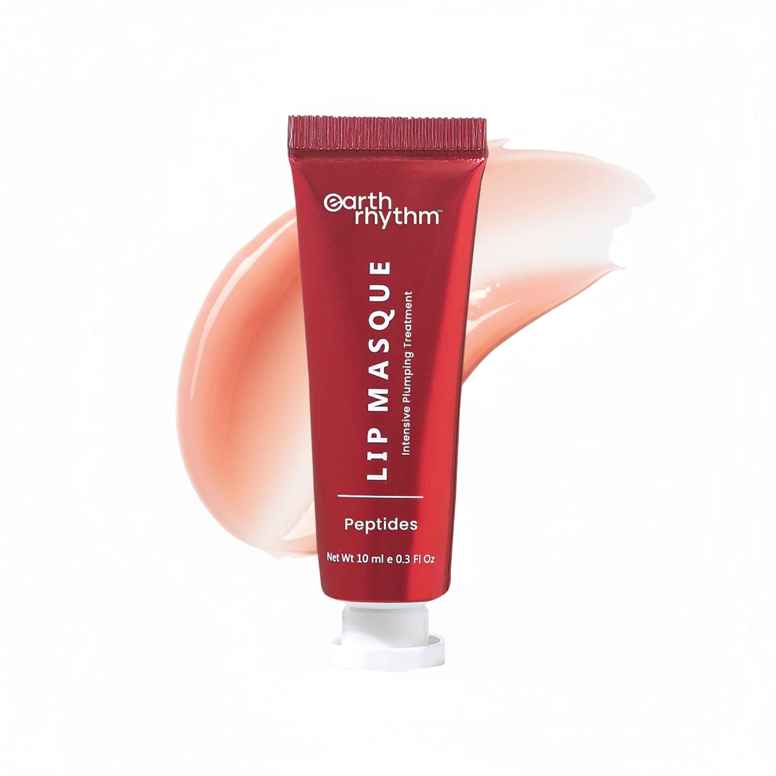 Earth Rhythm Peptide Lip Masque – 2X Smoother, 12+ hours Hydrated Lips, No Parabens, No Silicones, Vegan