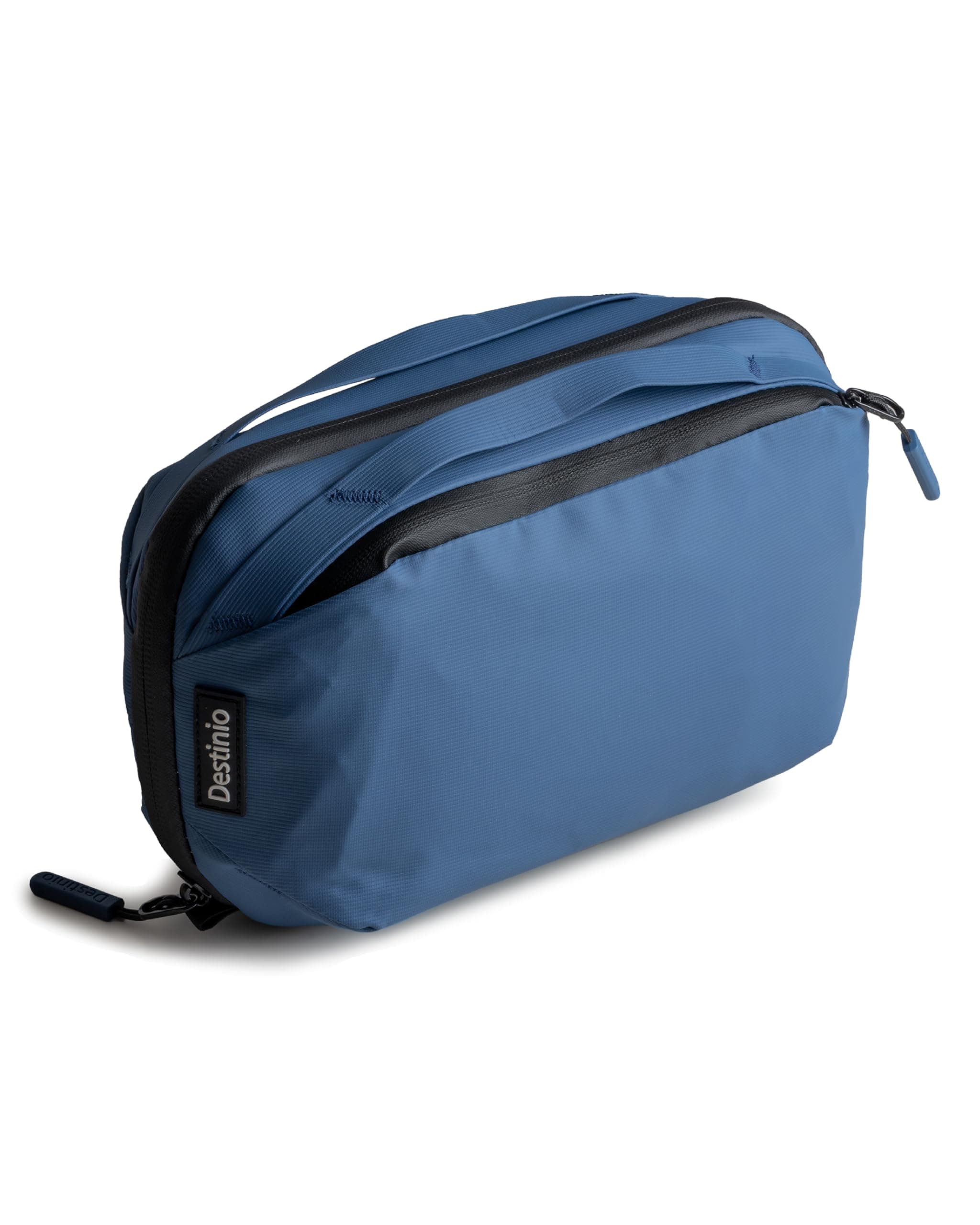 Travel Toiletry Bag for Man and Women-Waterproof, Premium Hanging Toiletries Shaving Kit, Cosmetics Organizer Pouch for Makeup, Grooming Multi Utility Compartments for Accessories (Dark Blue)