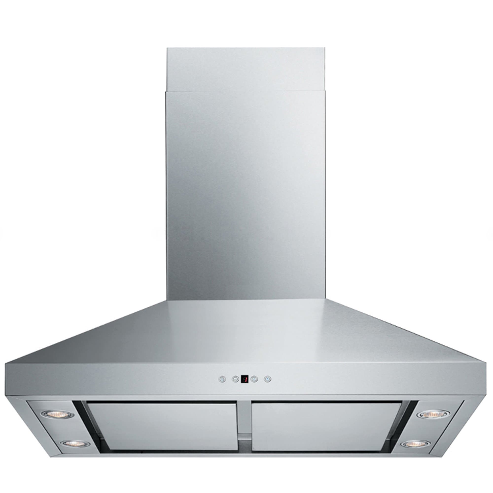 Sv198F-Sp30 Wall-Mounted Stainless Steel Range Hood, 30"