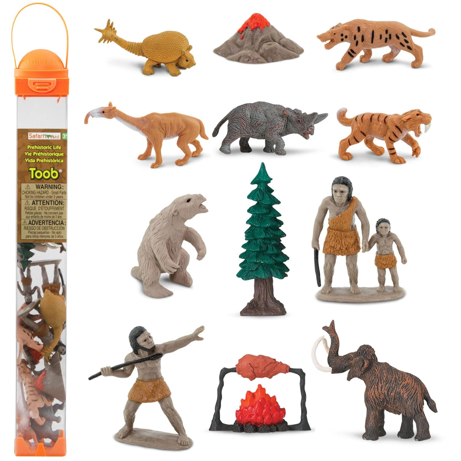Plastic Miniatures In Toobs-Prehistoric Life