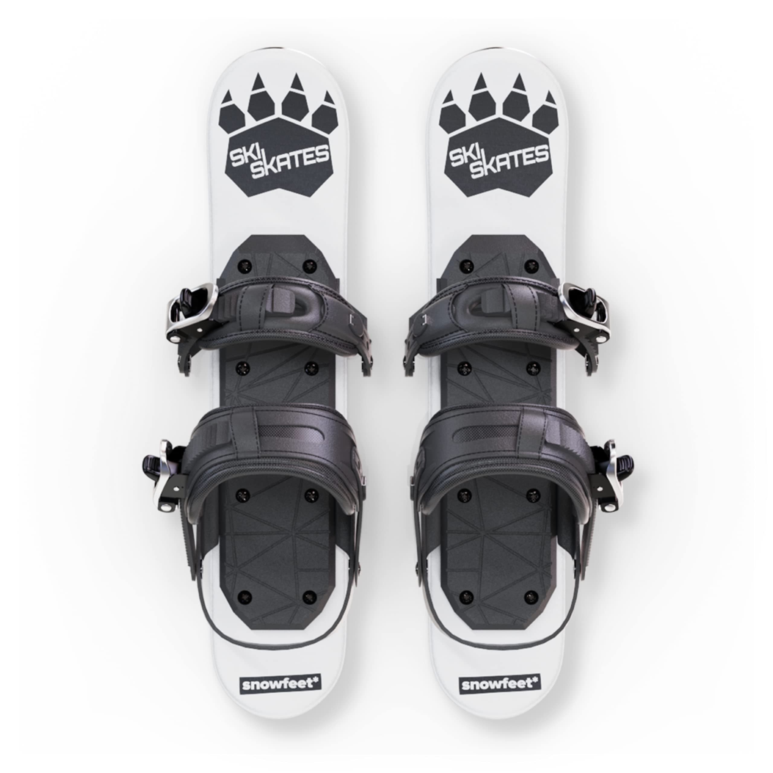 Skiskates - Short Mini Ski Skates for Snow | Skating Skis Snowblades Skiboards | Ice Skates for Snow | Shortest Skis Ever