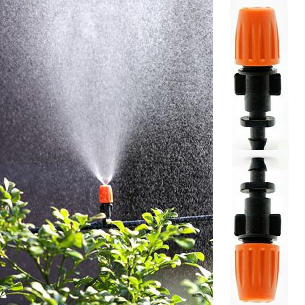 50 Pcs Garden Irrigation Micro Flow Dripper,Sprinklers Emitter System Adjustable Micro Drip Head for Watering System(50Pcs)