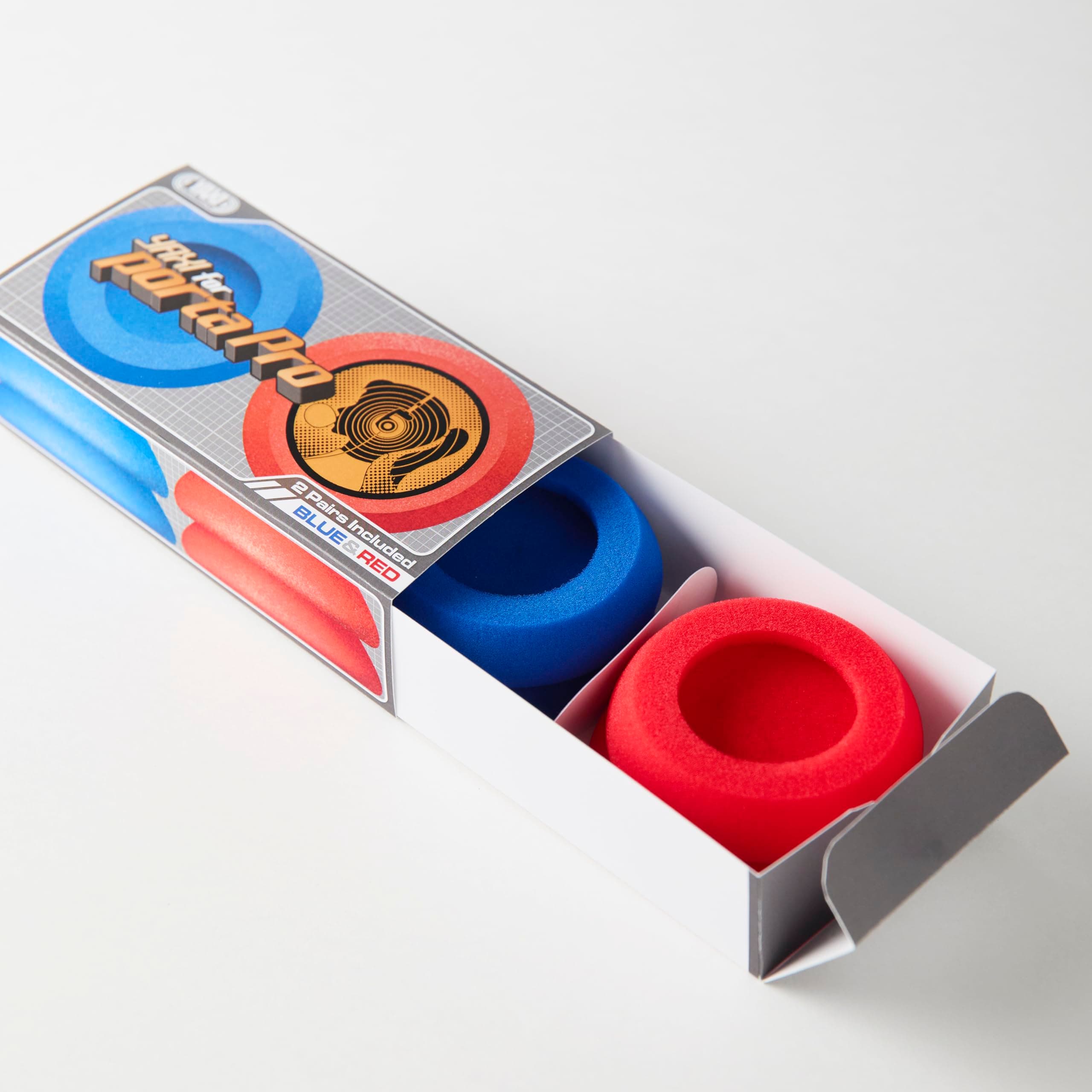 EARPADS for Koss PORTAPRO 2Pairs (Blue+Red)