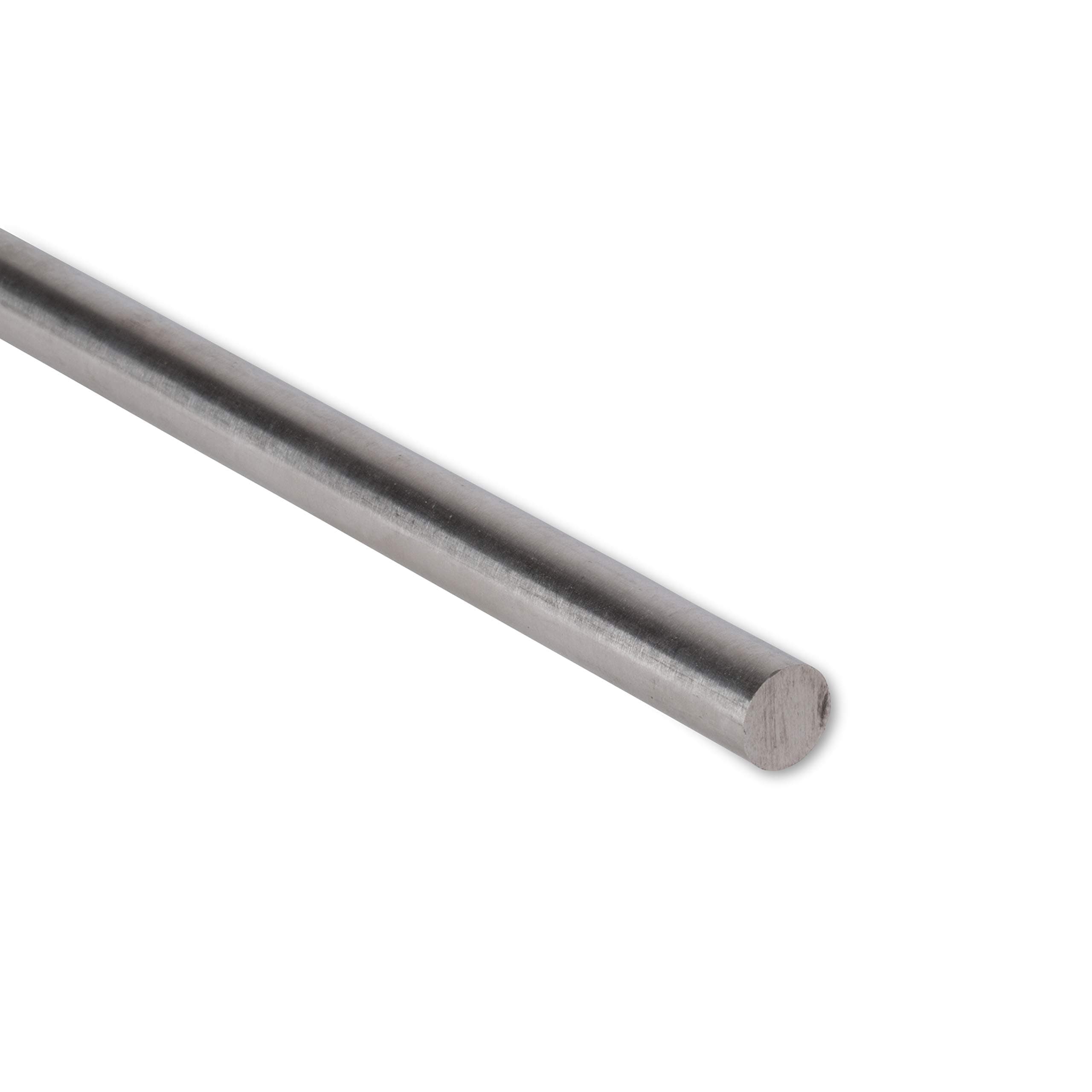 1/2" Diameter, 304 Stainless Steel Round Rod, 8 Inch Length, Extruded, 0.50 inch Dia