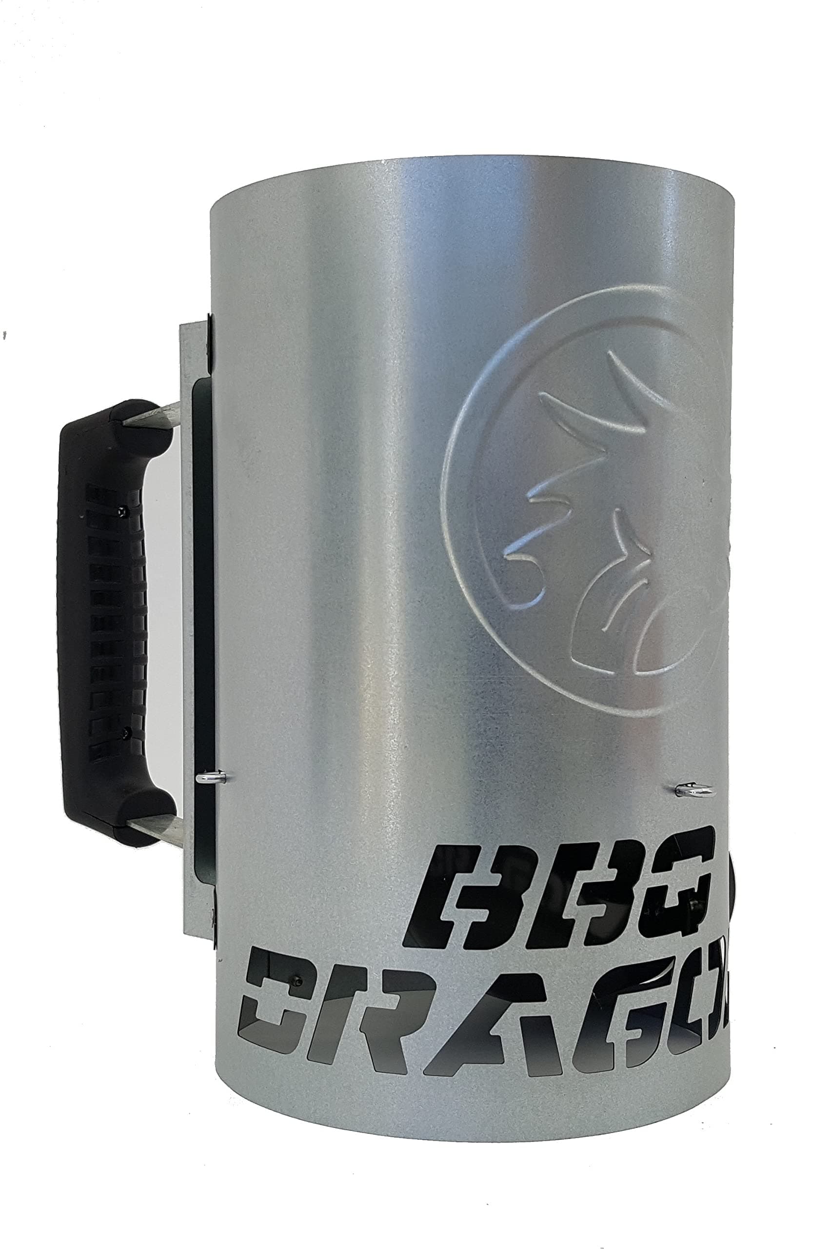 BBQ Dragon Chimney of Insanity Charcoal Starter | Large & XL Options | Fastest & Easy to Use Huge Charcoal Chimney Starter for Charcoal Grill | BBQ Accessories | Compatible w Fan