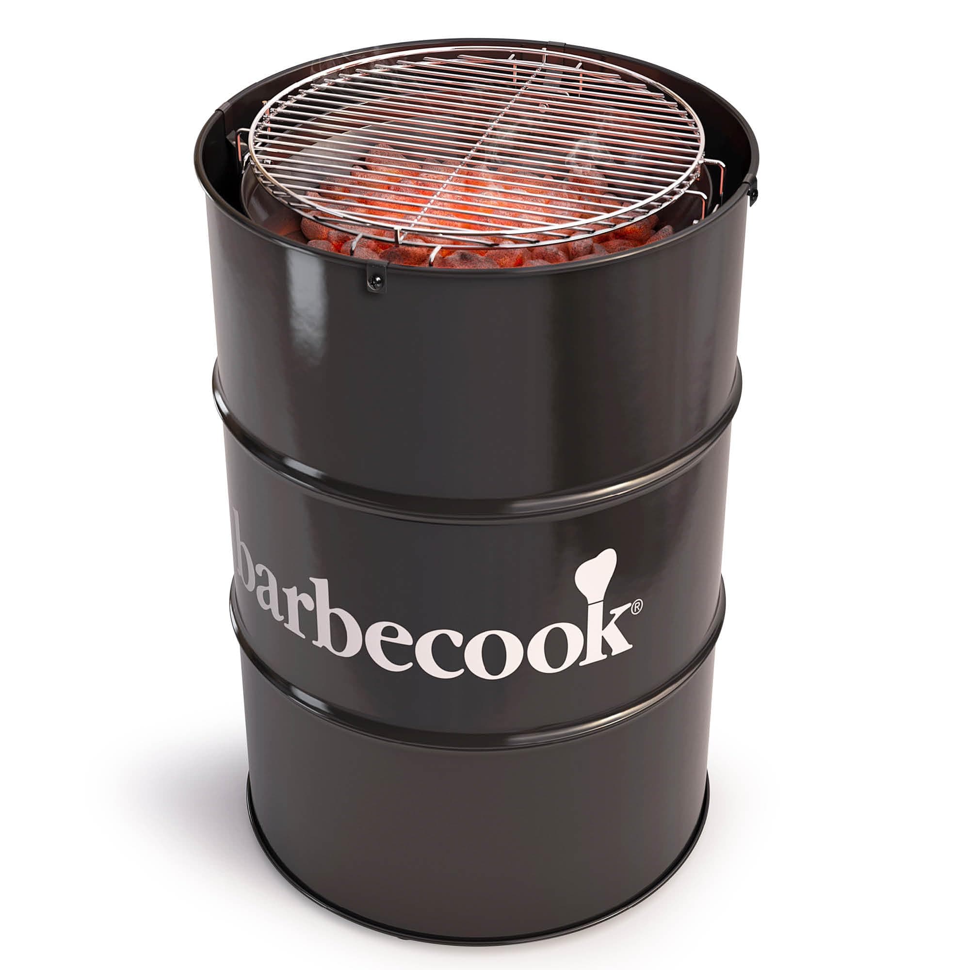 BarbecookEdson - barbecues & grills (Barrel, Black, Round, Enamel, Chromed)