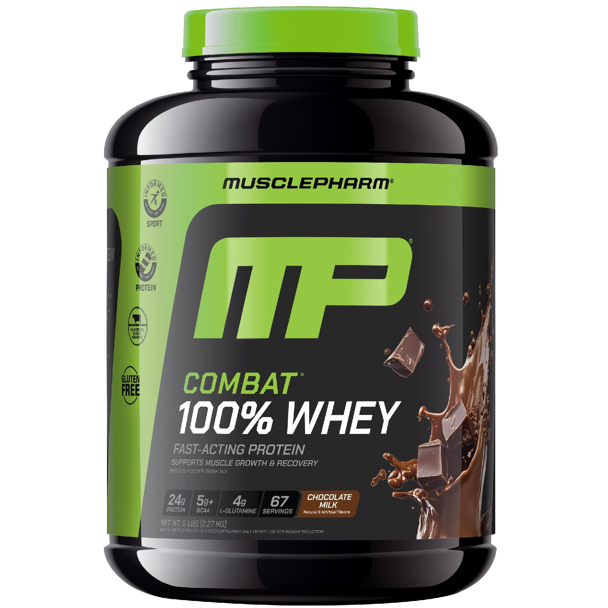 Musclepharm Combat Whey Protein Powder Chocolate 5lbs