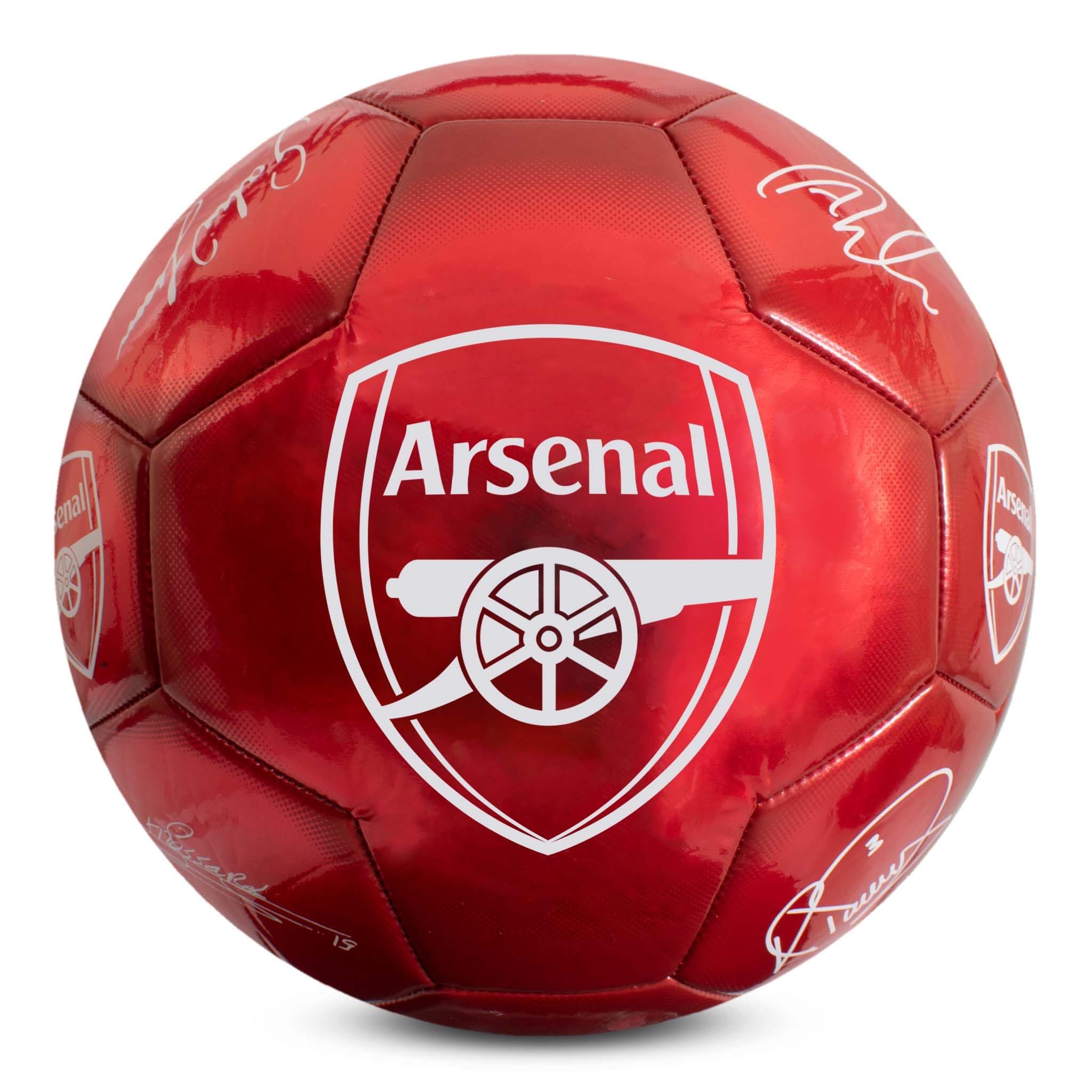 Officially Licensed Classic Signature Football, Metallic, Size 5, Training, Match, Merchandise, Collectible for Kids and Adults