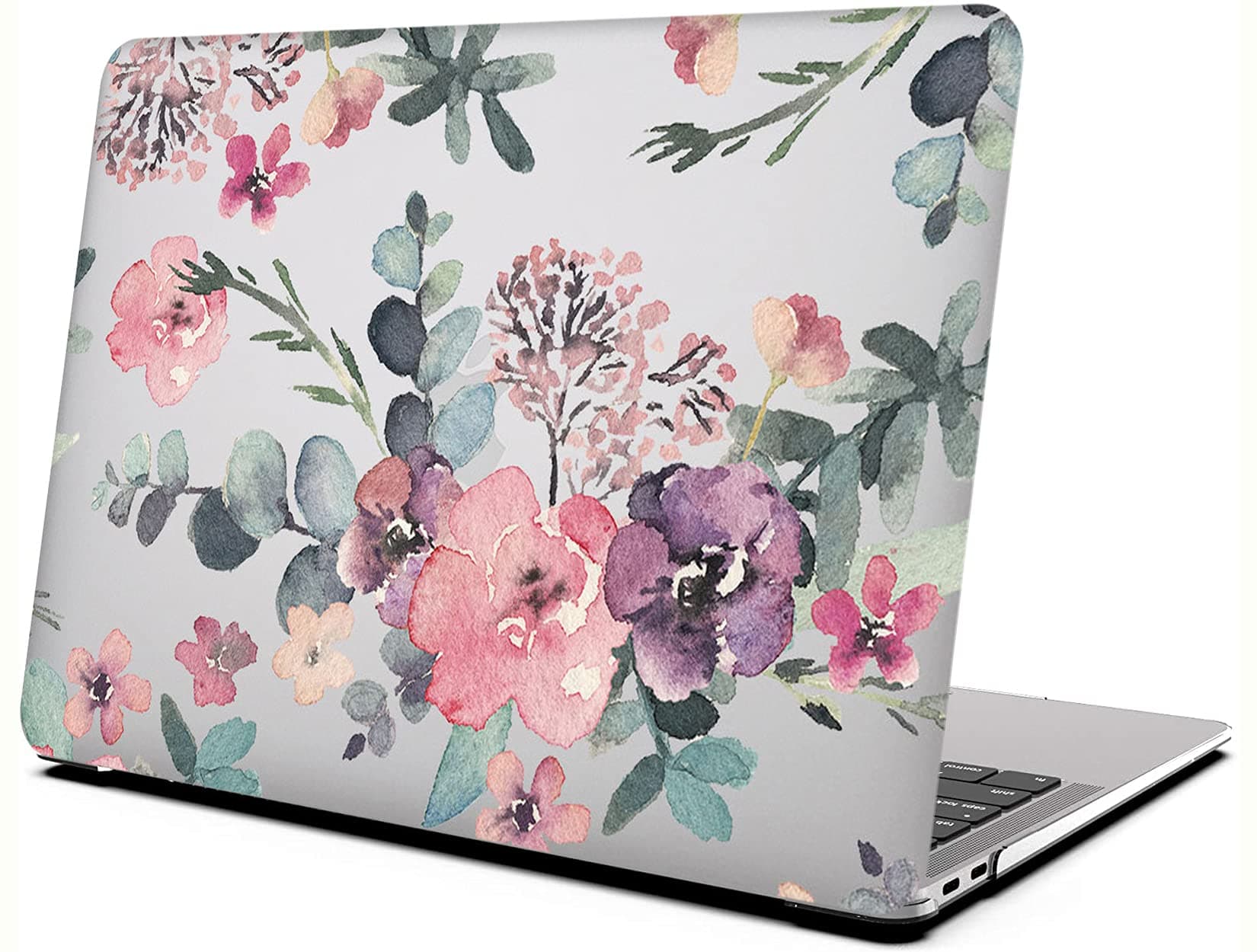 Case for MacBook Pro 15 Inch 2015 - L2W Hard Plastic Printed Cover Compatible with MacBook Pro 15.4" with Two USB 3 Ports & HDMI Port, Model: A1398, Protective Translucent Slim Shell Flower Paint