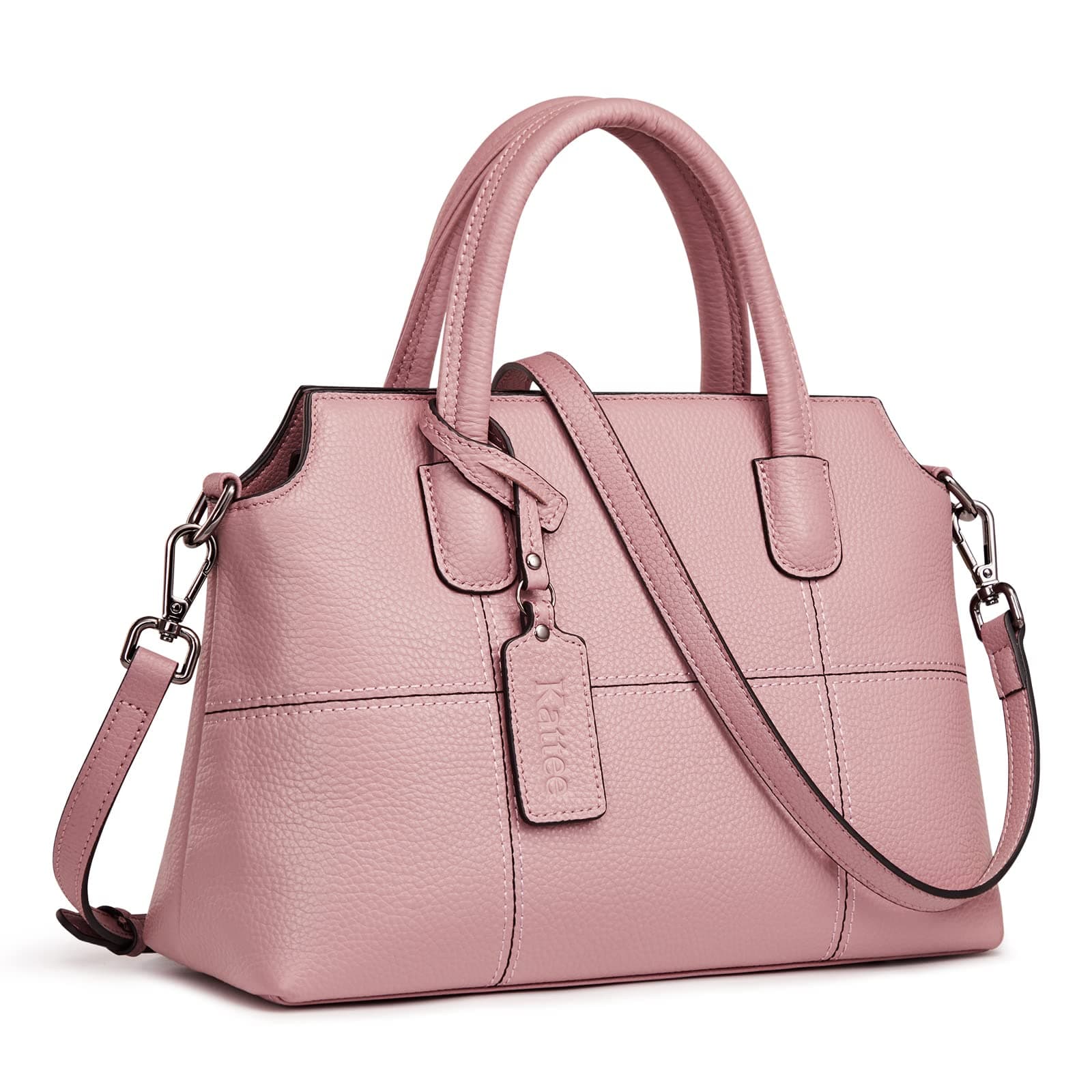 Genuine Leather Handbags for Women, Soft Hobo Satchel Shoulder Crossbody Bags Ladies Purses