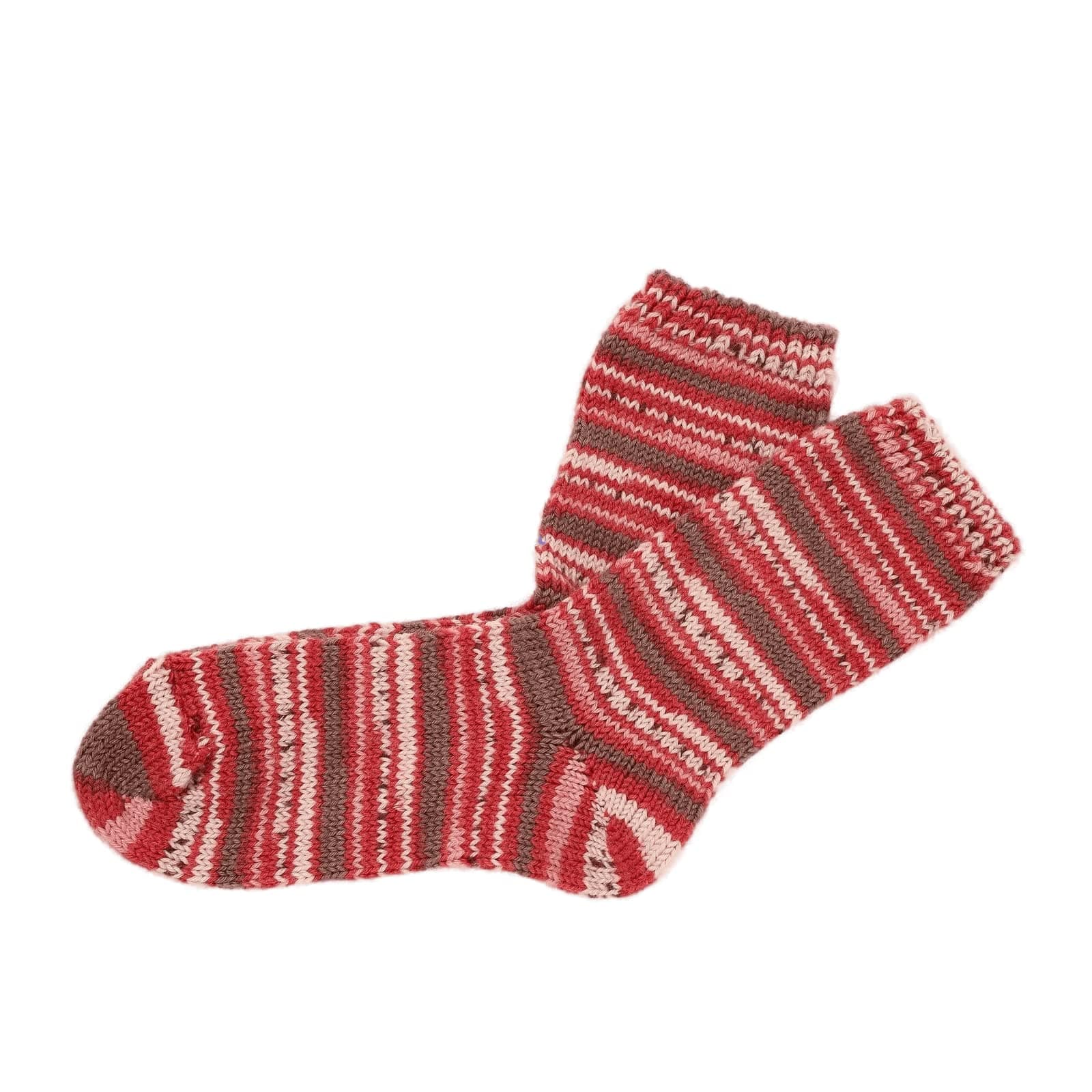 Irish - Doogan Donegal Irish Walking Fairisle Socks from Ireland superfine wool socks - Pink (Medium)