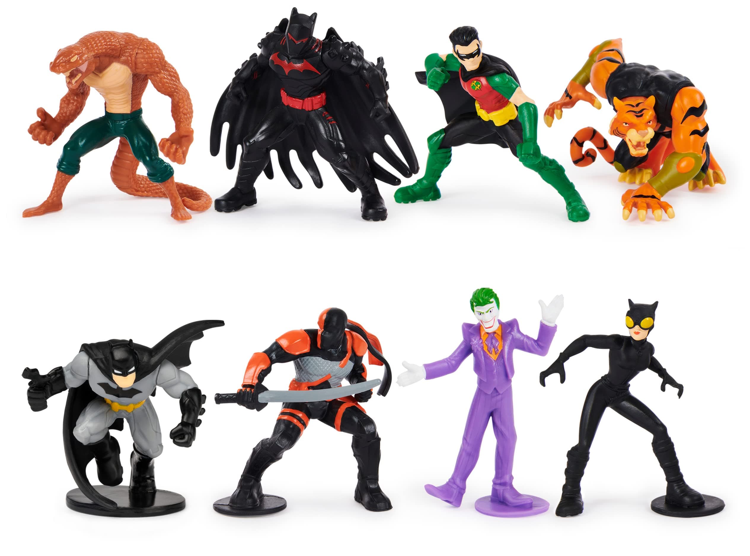 Batman 2-inch Scale 8-Pack of Collectible Mini Action Figures (Amazon Exclusive), Kids Toys for Boys Aged 3 and up