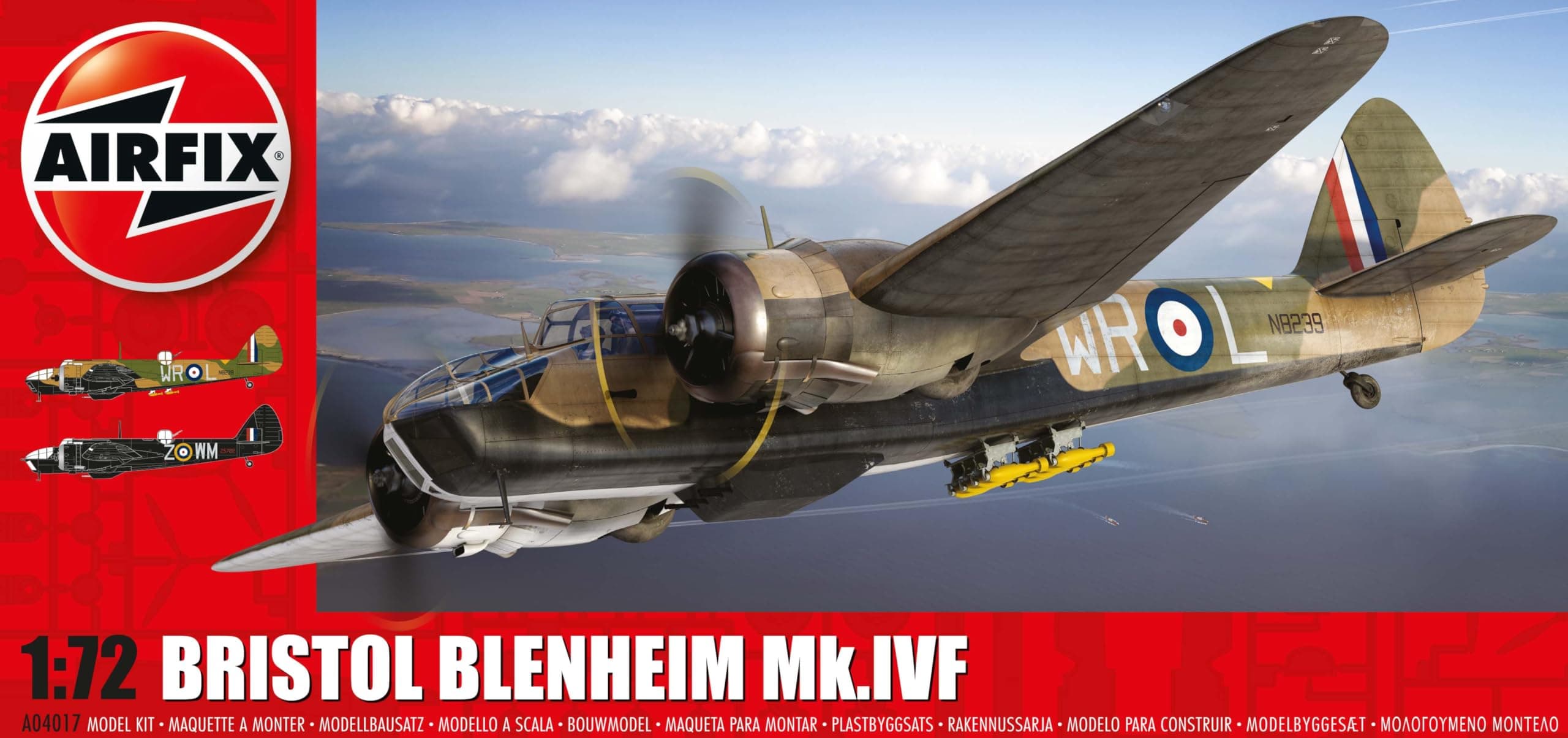 AirfixBristol Blenheim MKIV Fighter 1:72 Plastic Model Kit