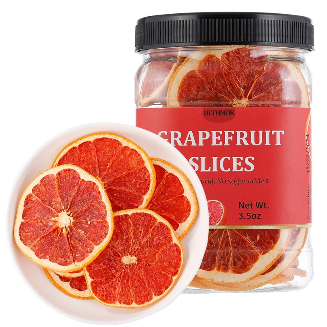 Premium Dried Grapefruit Slices/100g, Dehydrated Grapefruit,100% Natural,No Additives & No Sugar Added.