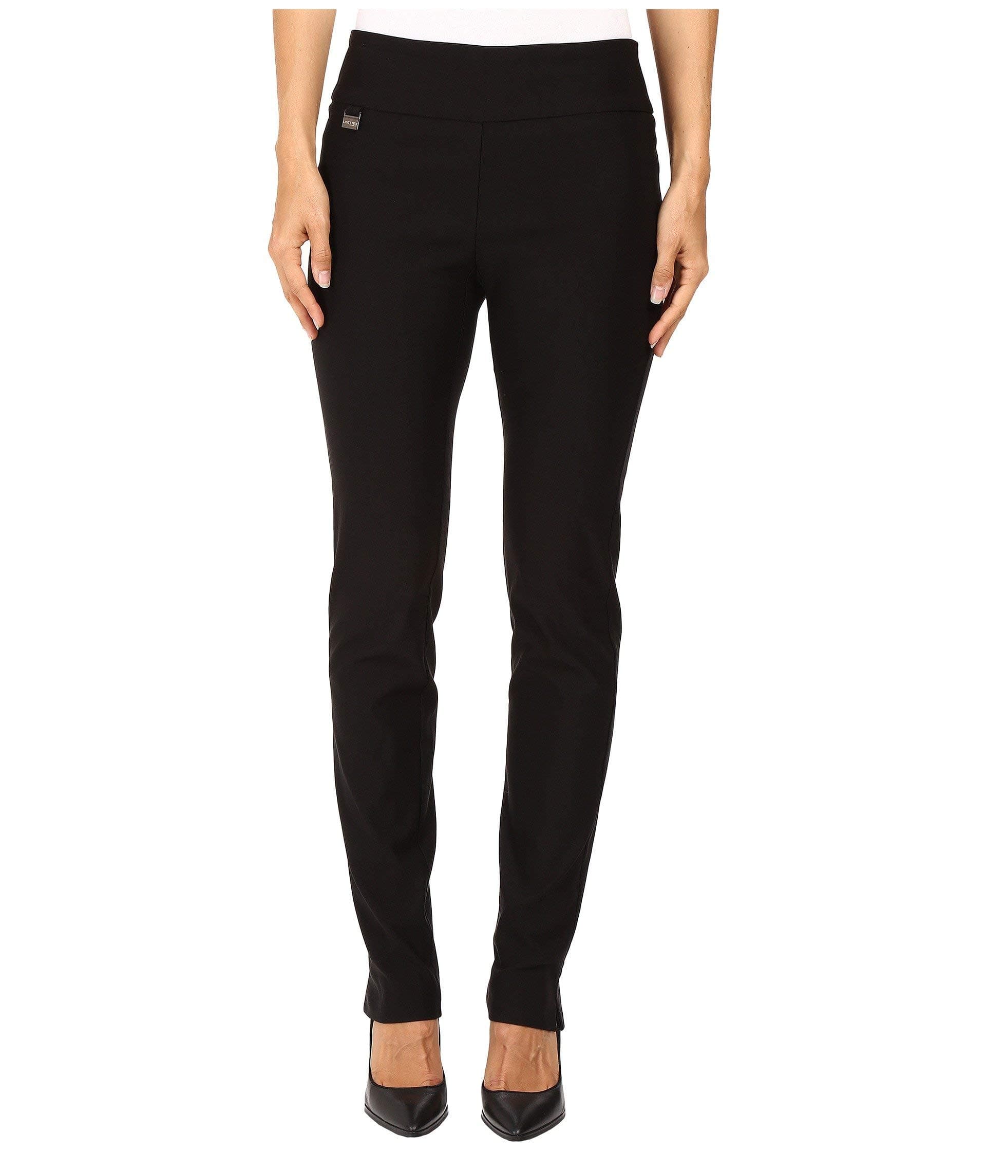 Lisette L MontrealSolid Magical Lycra 31" Slim Pant Black