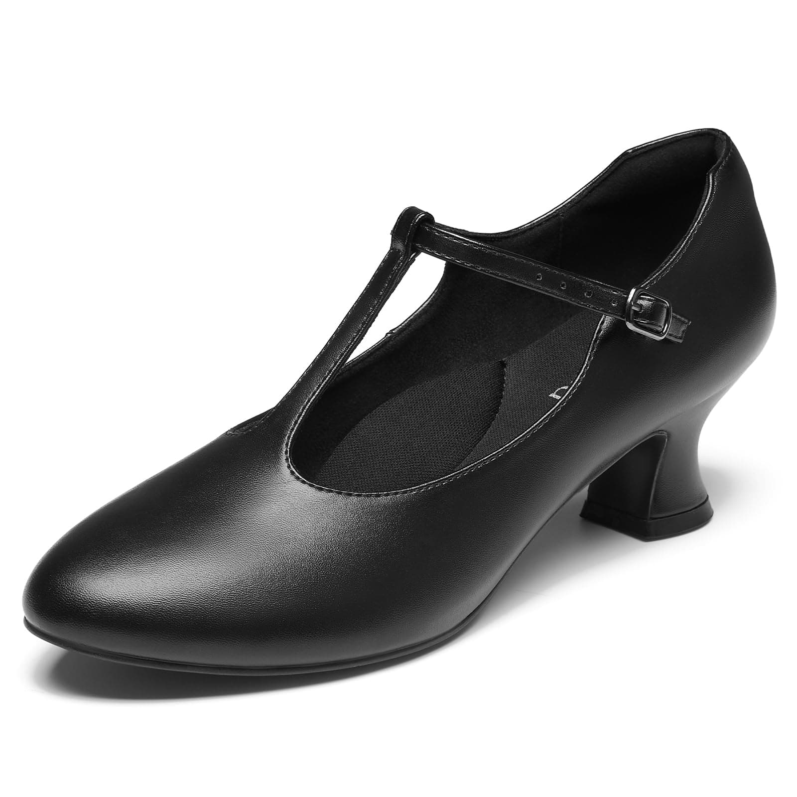 T-Strap Character Shoes for Women Dance Shoes 1920s Shoes for Ballroom Latin Salsa Folklorico Flamenco Tango Swing 2"/2.5