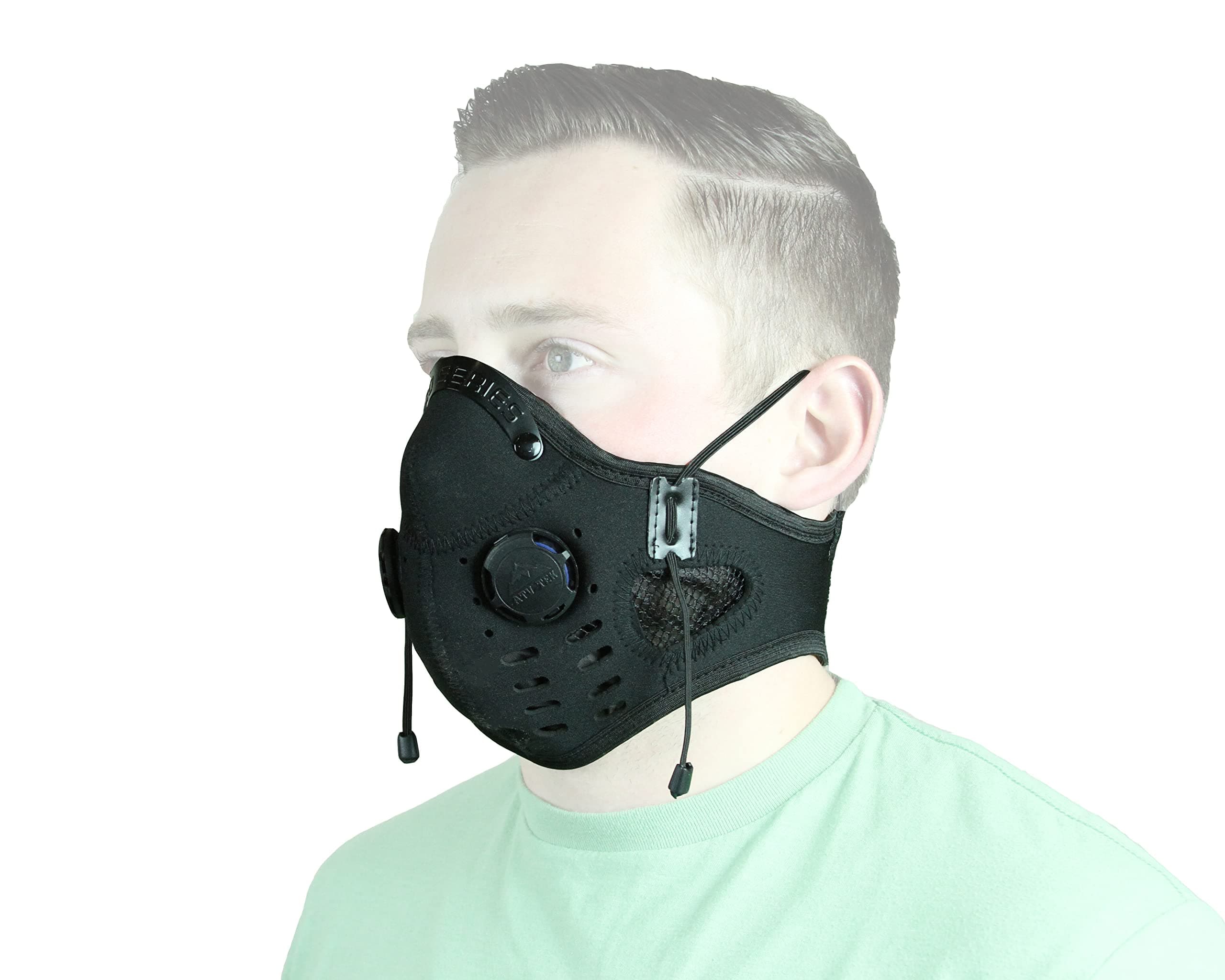 ATV Tek EDMBLK Elite Deluxe Neoprene Dust Mask (Black, 18")