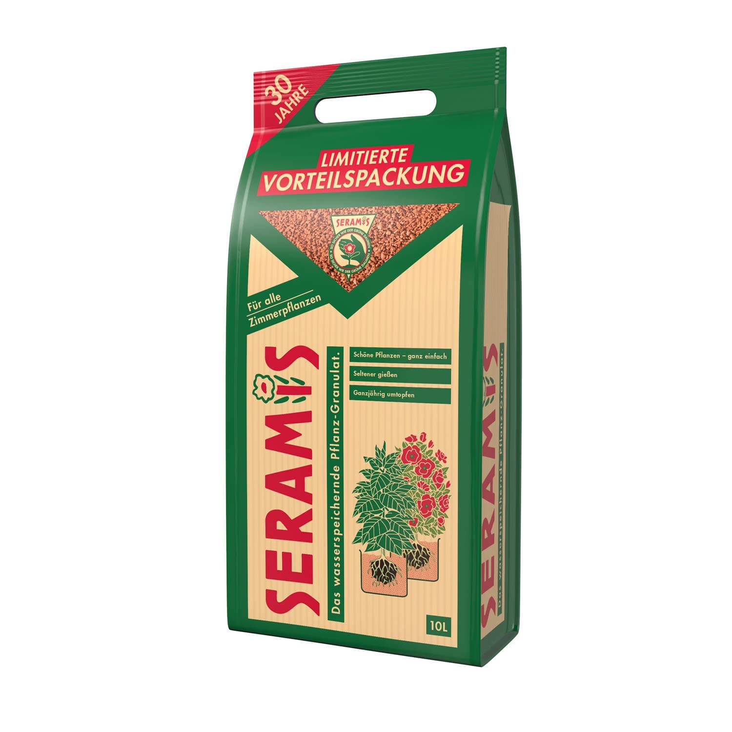 Seramis 734350 granules for Indoor Plants l Retro, Green