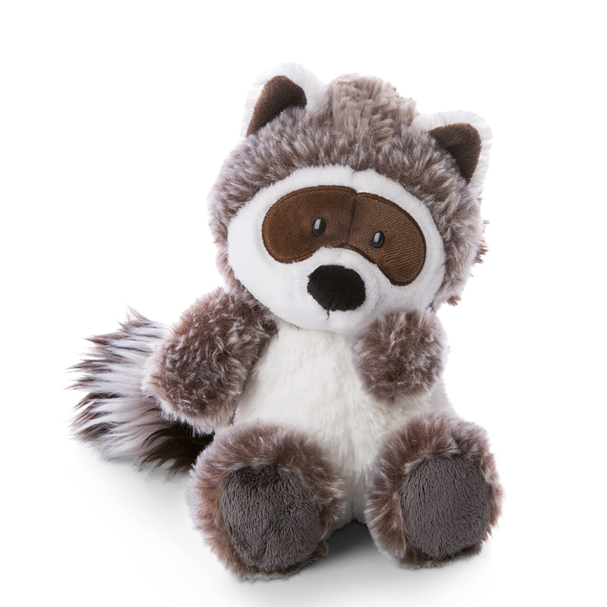 NICI 47340 Ramccoon Rauly The Cuddly 25cm – Plush Raccoons for Girls, Boys & Babies – Fluffy Stuffed Animal to Cuddle & Play – Pet Soft Toys – Forest Friends Collection, Black/Grey, 25 cm