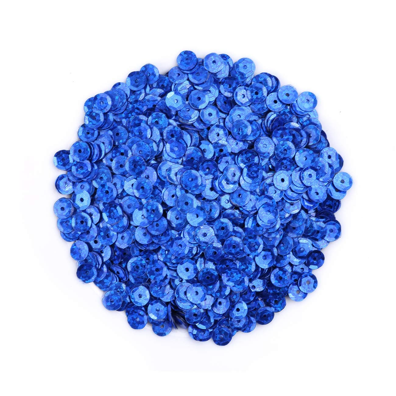 NalerNaler 2800 Pieces 6MM Dark Blue Loose Cup Sequins, Iridescent Spangles for Sewing Embroidery, Crafts,Wedding, Christmas, Easter Decorations