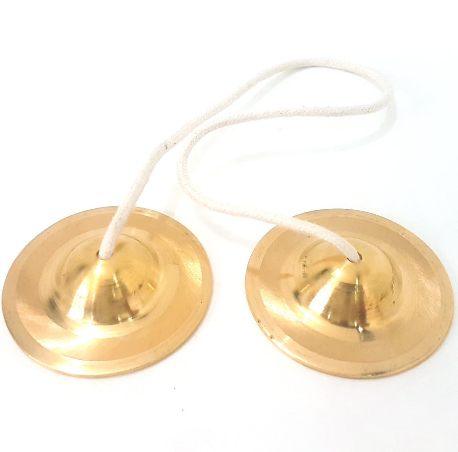 Hand Cymbals 3" Pure Brass Manjeera Jhaanj Arti Arati Sankirtan Song Pooja Vraja Vrindavan Krishna Devotion Worship
