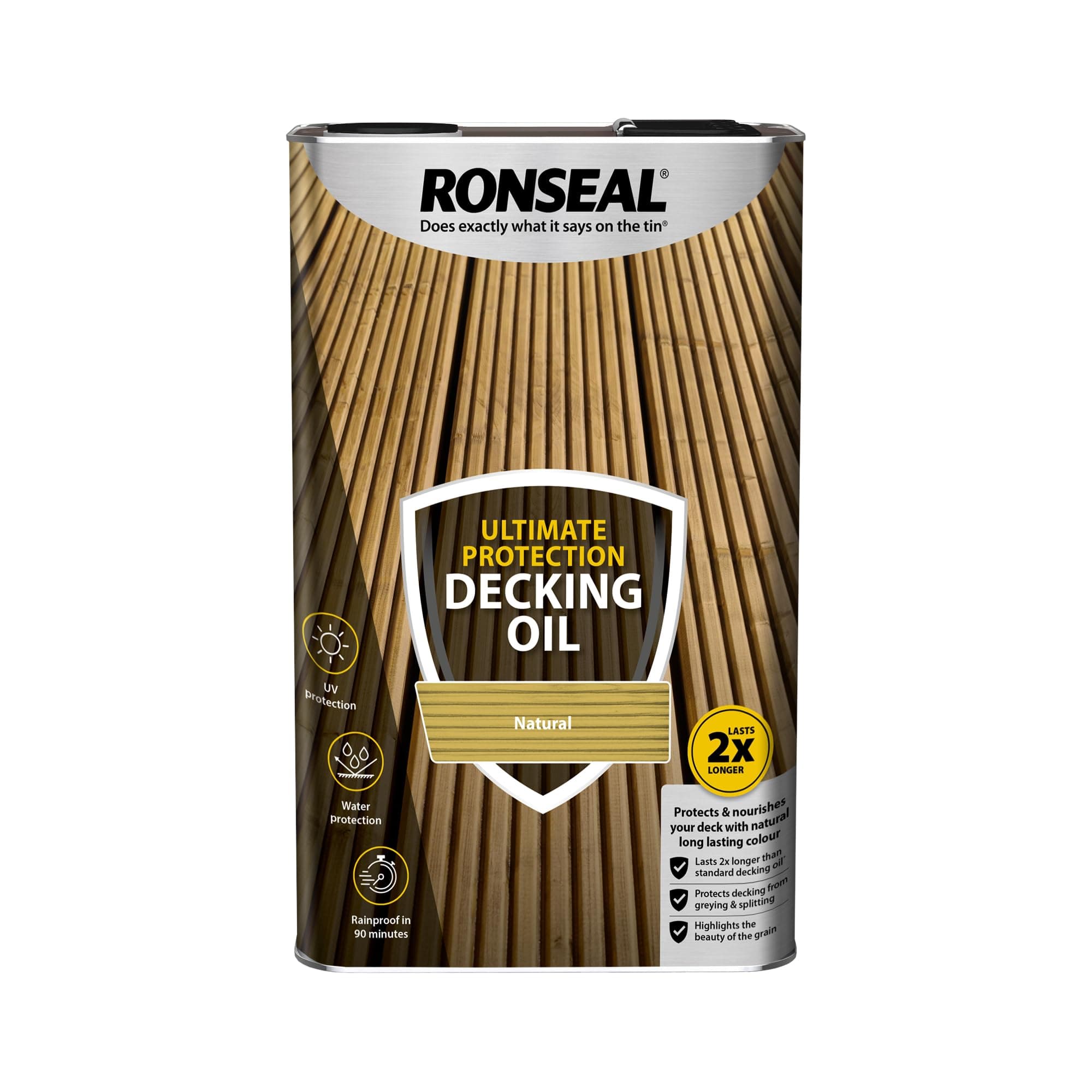 RONSEAL Ultimate Protection Decking Oil Natural 5L
