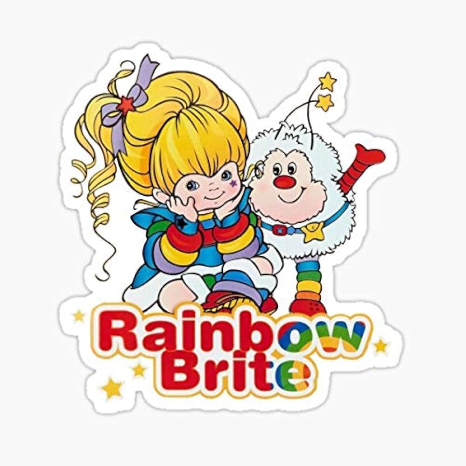 Rainbow Brite Sticker - Sticker Graphic - Auto, Wall, Laptop, Cell, Truck Sticker for Windows, Cars, Trucks