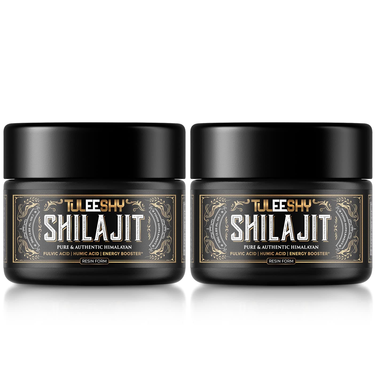 Shilajit Himalayan Shilajit Resin 30g - 100% Pure Shilajit with Fulvic Acid, Trace Minerals & Natural Compounds, Sourced from The Himalayas (Pack of 2)