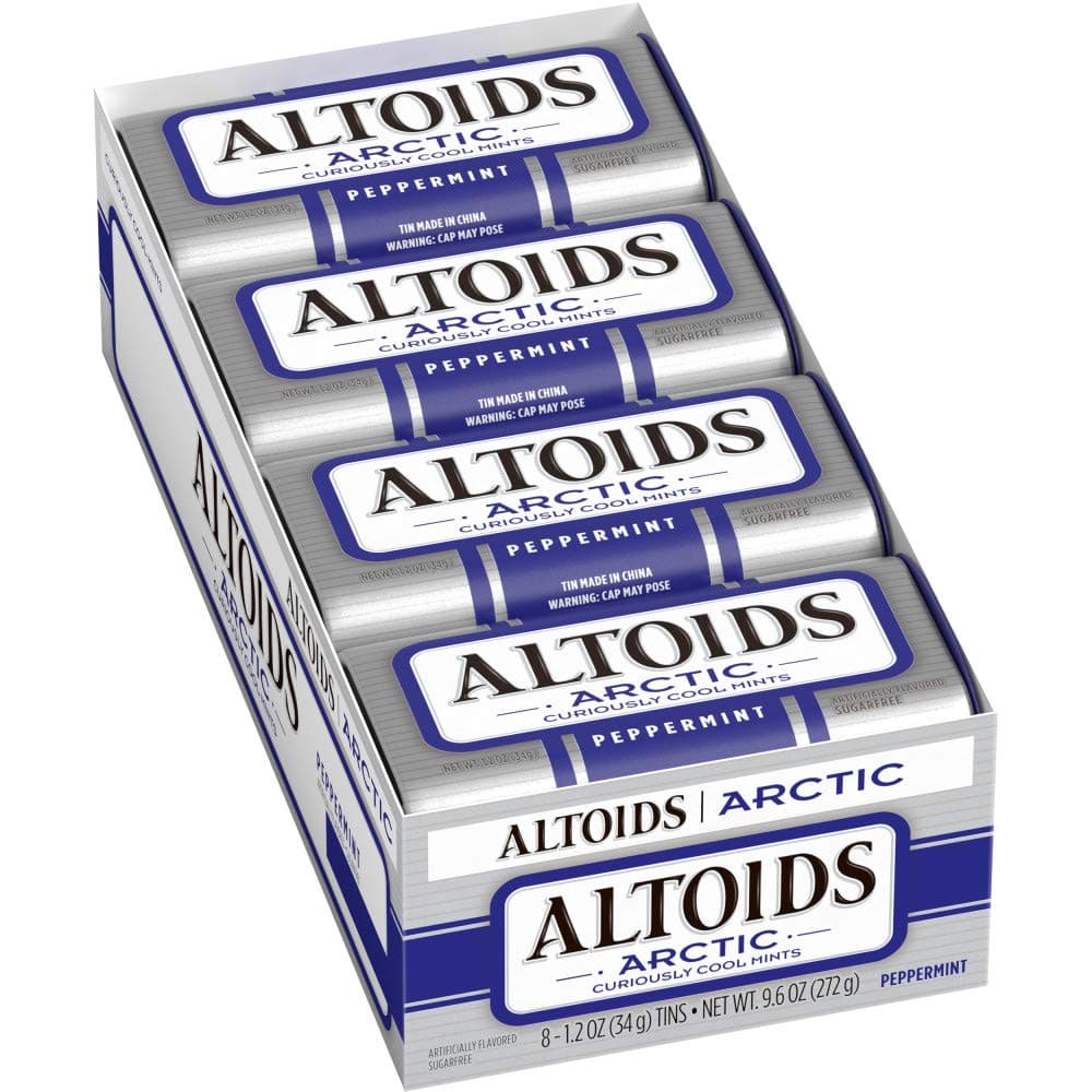 Altoids Arctic Curiously Cool Mints Peppermint - 8 Packs Of 1.2 Oz - Tj