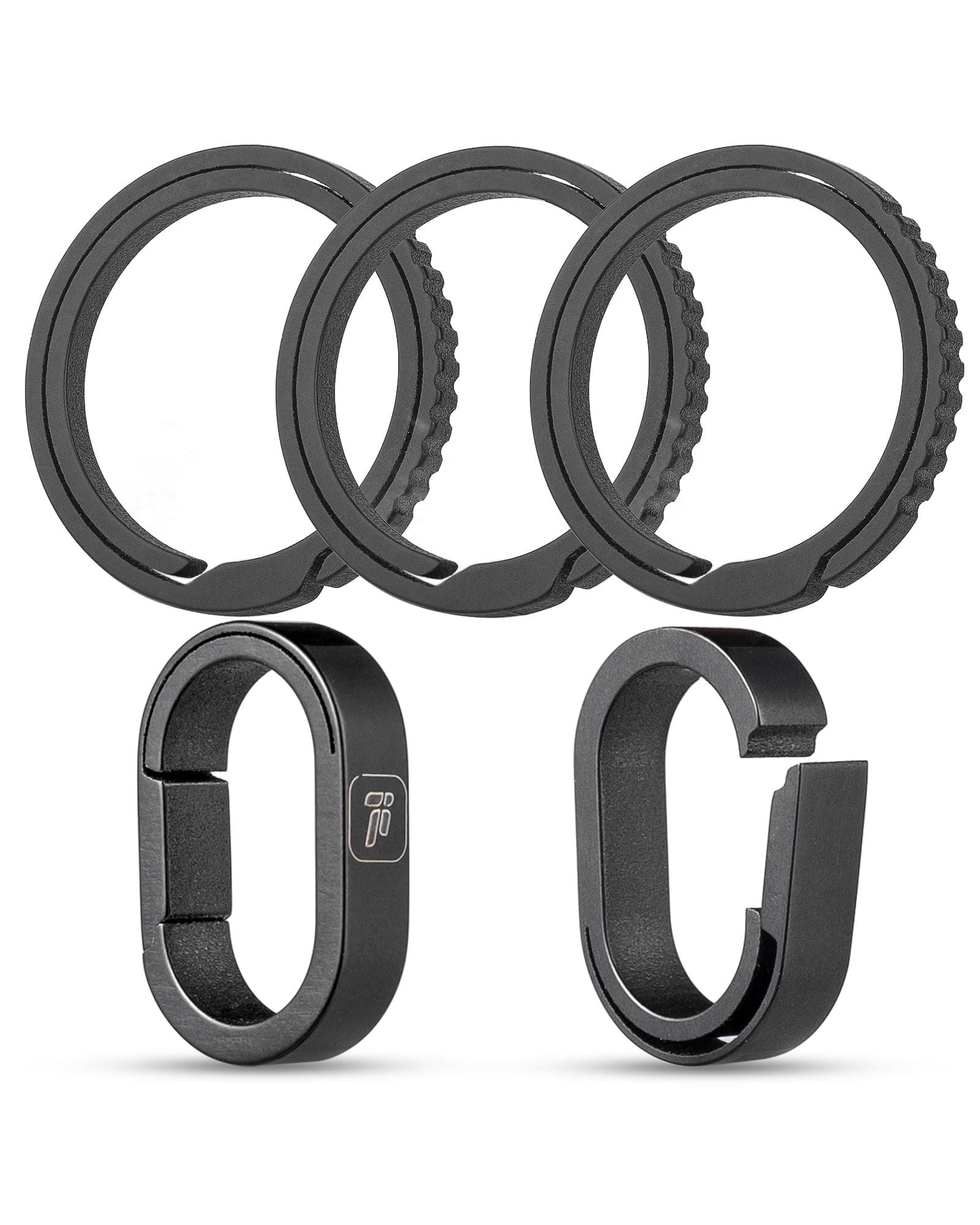 FEGVE Titanium Key Chain Rings for Home Keys, Bag Pendant