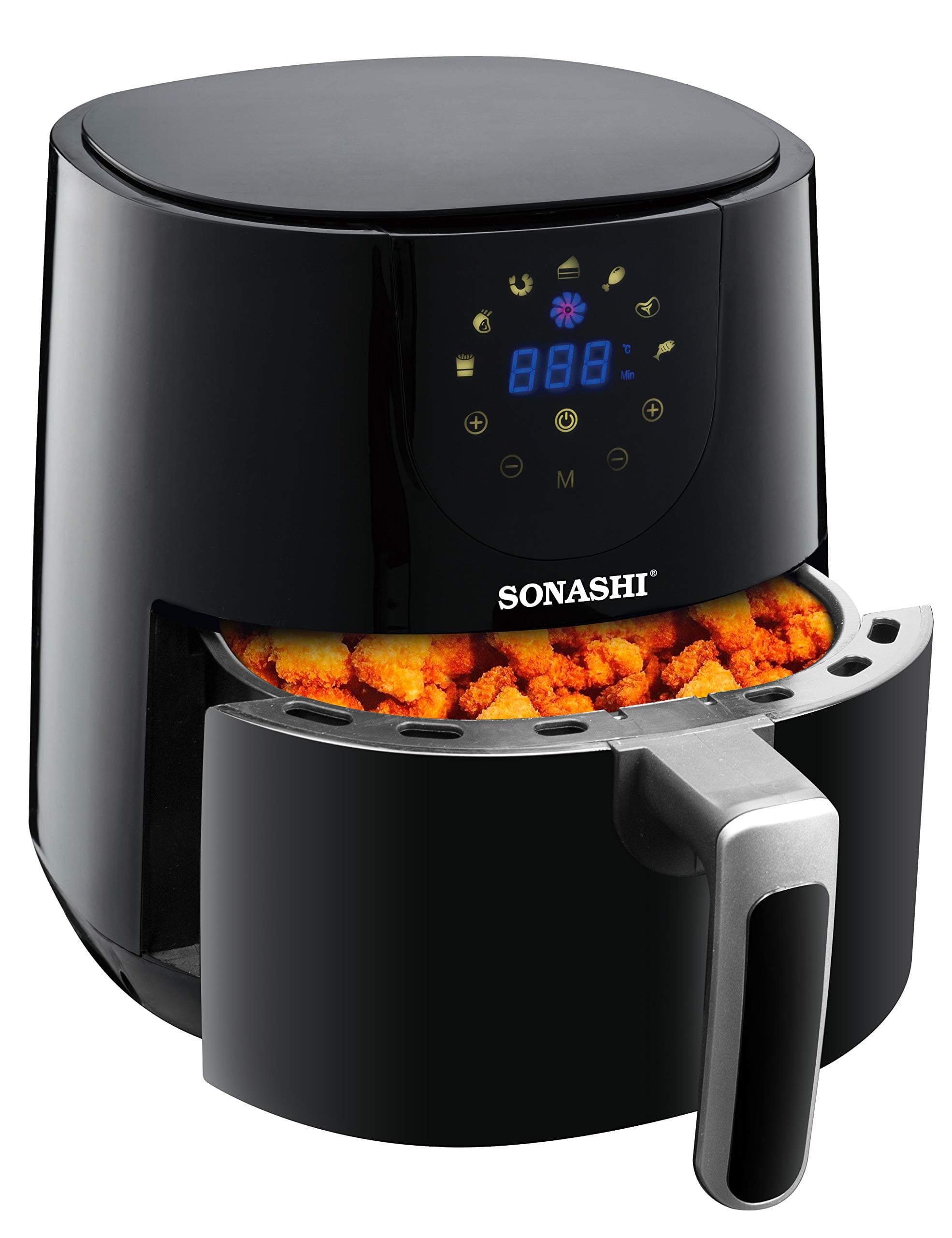SAF-420 Digital Air Fryer – LED Touch-Screen Display, Temperature Control, 4.2 L Teflon Pan, Overheat Protection, 220-240 V / 1300W | Specialty Kitchen Appliances
