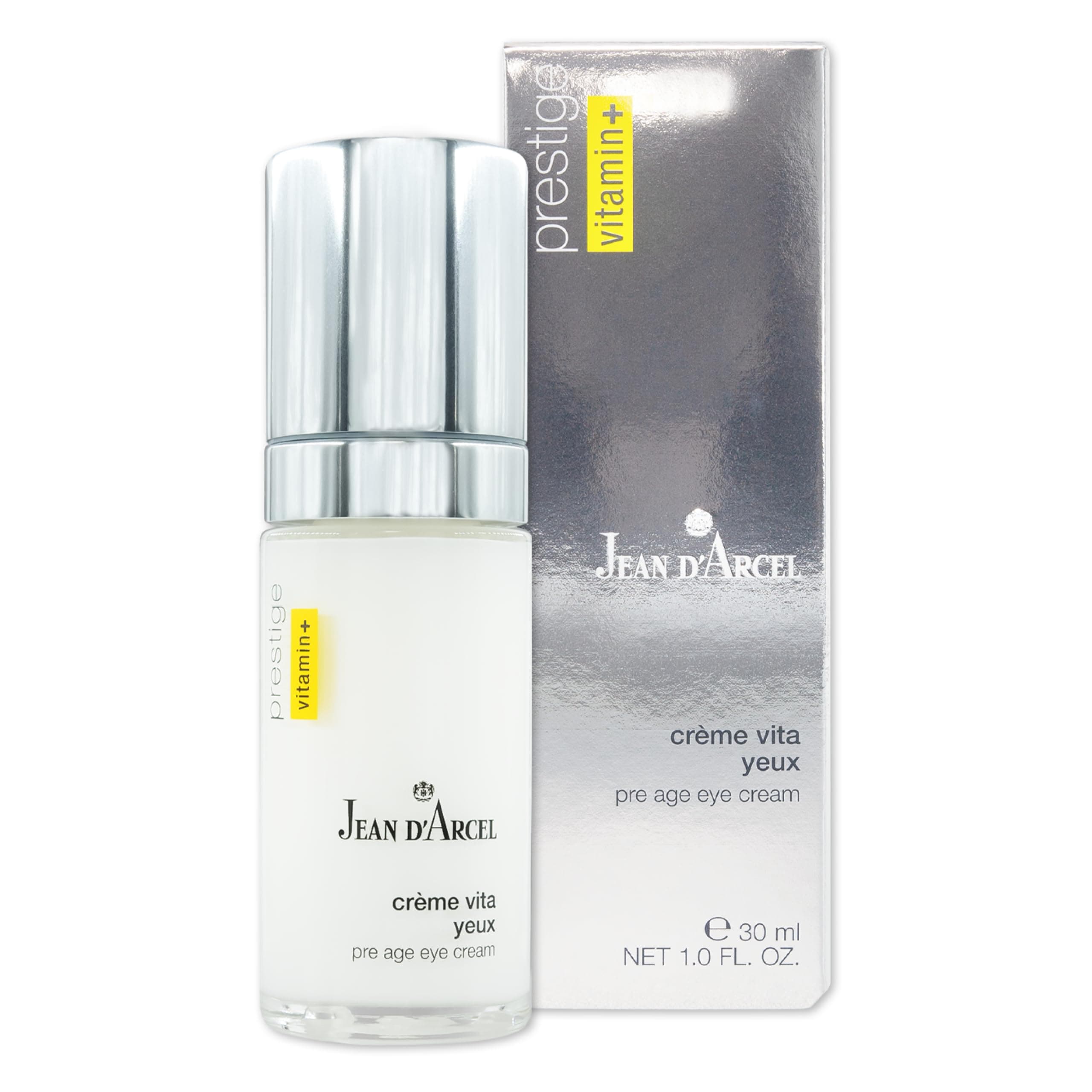 JEAN D'ARCELPRESTIGE crème vita yeux - anti-ageing eye cream against wrinkles & dark eye shadows - with vitamin C, A & E - pre age eye cream - 30 ml
