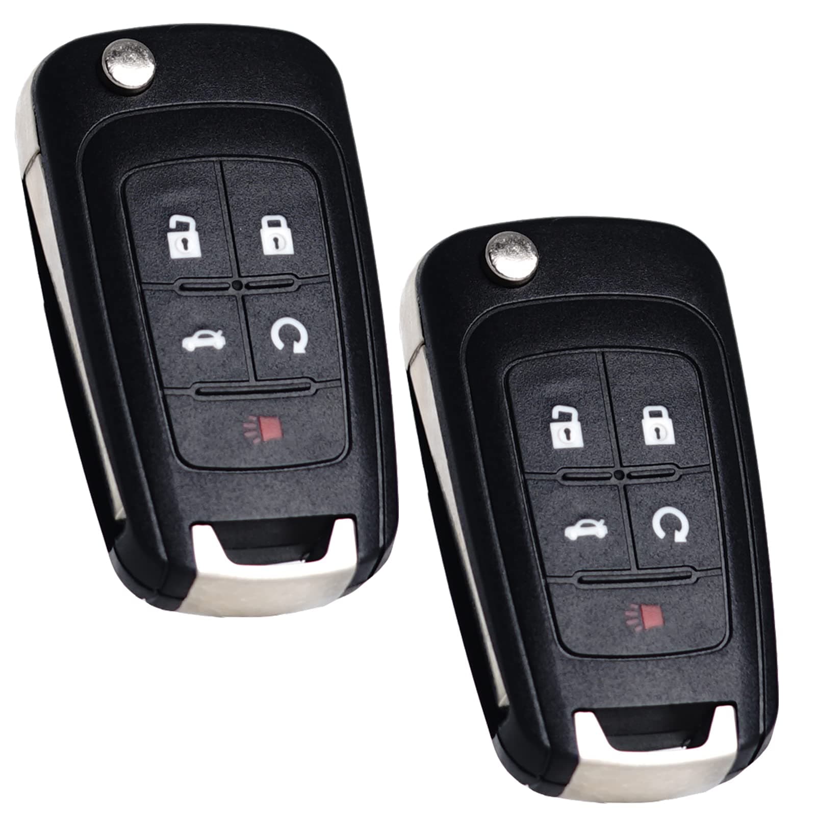 Key Fob Replacement Fits for Chevy Cruze Equinox Camaro Impala Malibu Sonic Buick Regal Verano Encore Lacrosse GMC Terrain 2010-2021 OHT01060512 Keyless Entry Remote Control 13504199