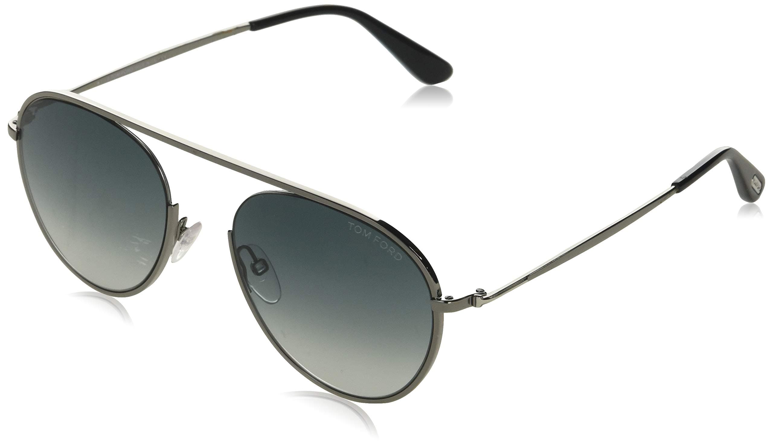 Tom Ford Unisex Adults’ FT0599 08W 55 Sunglasses, Grey (Antracite Luc/Blu Grad)