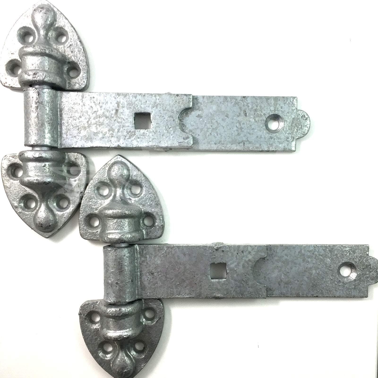1 Pair of 12" (300mm) Heavy Reversible Galvanised Stable Farm Gate/Door Hinges