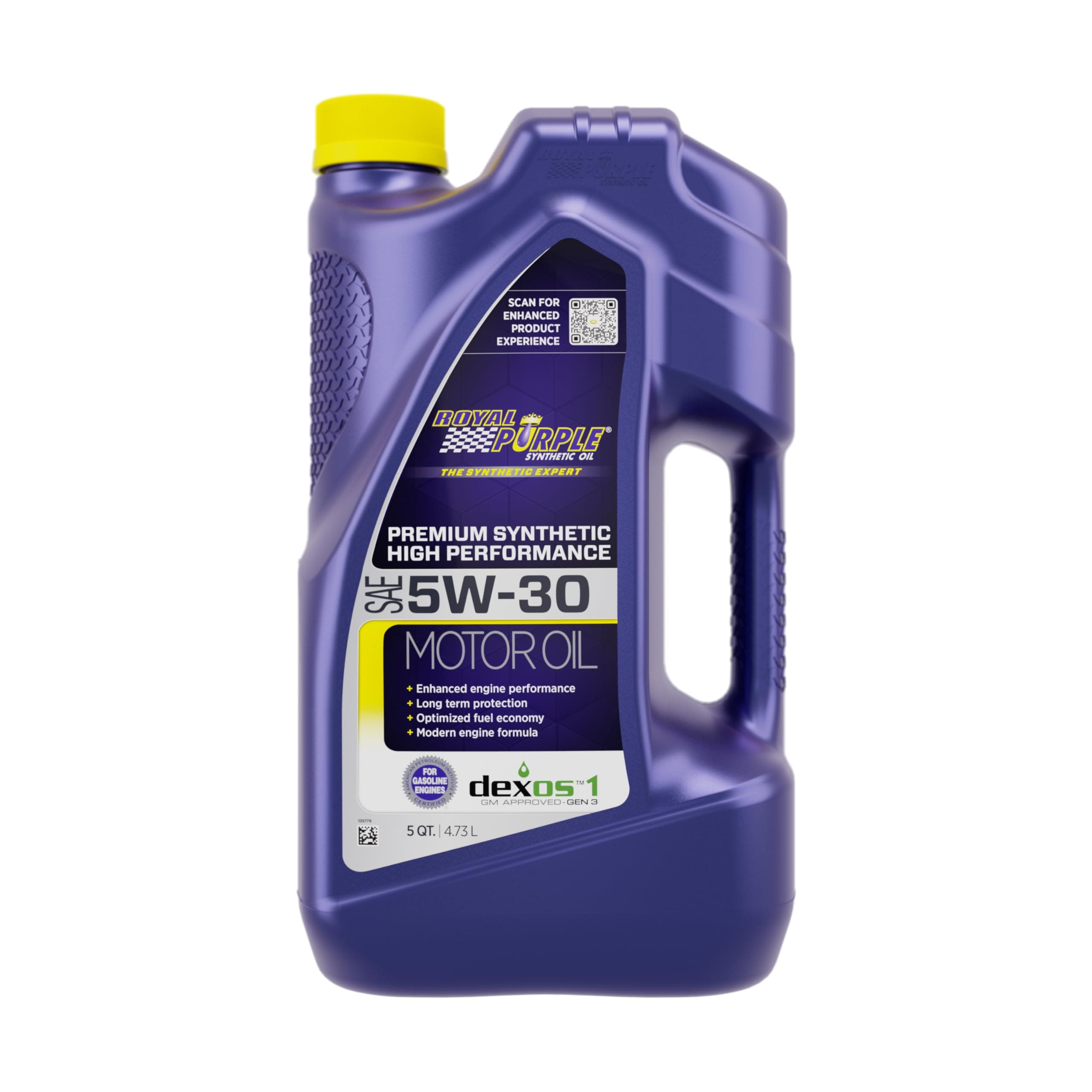 Royal Purple api-licensed SAE 5W-30 High Performance Synthetic Motor Oil Resistant 1 Gallon Jug 5 Quart (160 Ounces) 51530