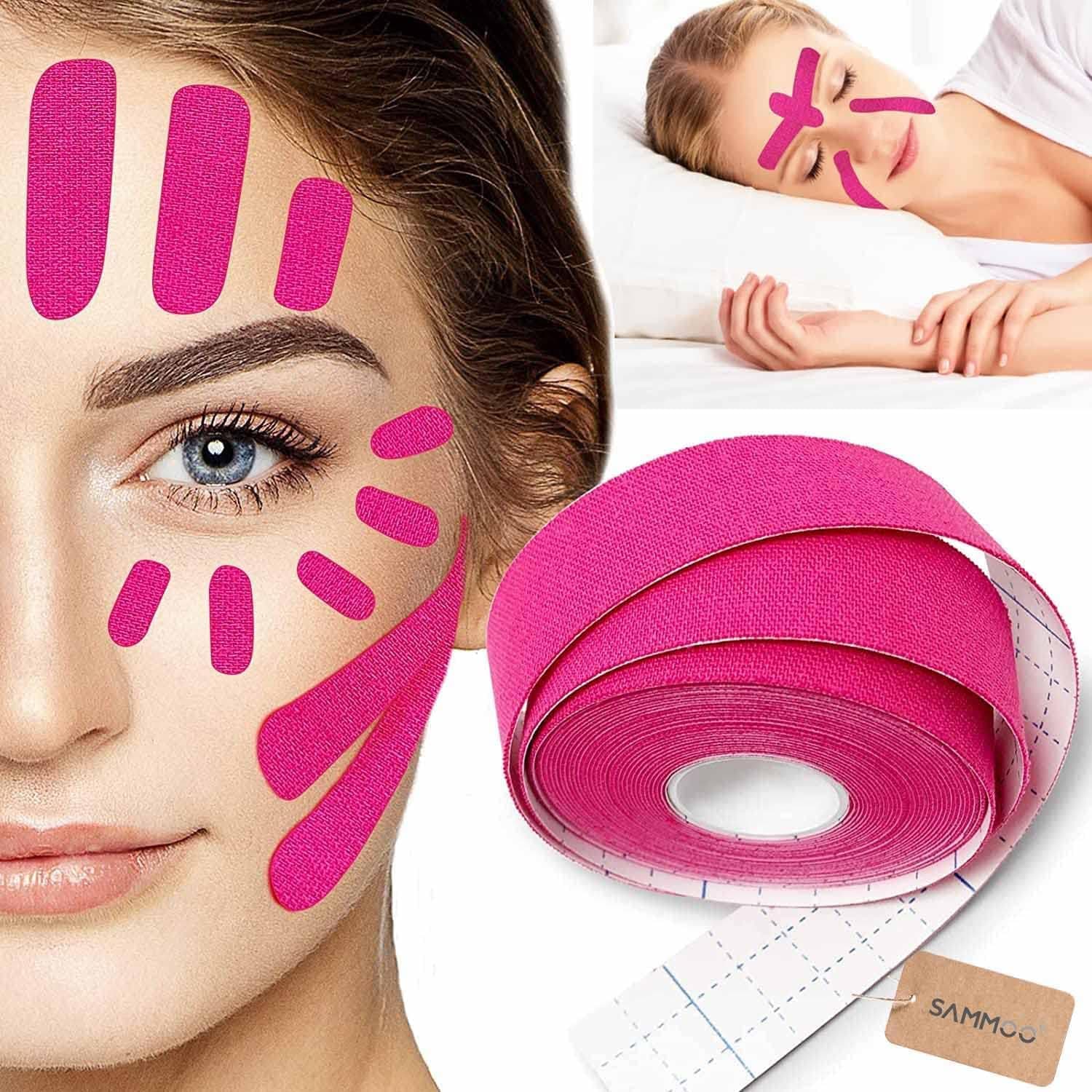 2.5Cm*500Cm Face Lift Tape, Sticker For Face, Instant Lifting Sticker, Invisible Waterproof Elasticity Wrinkle Patches Makeup Tools Neck (B)