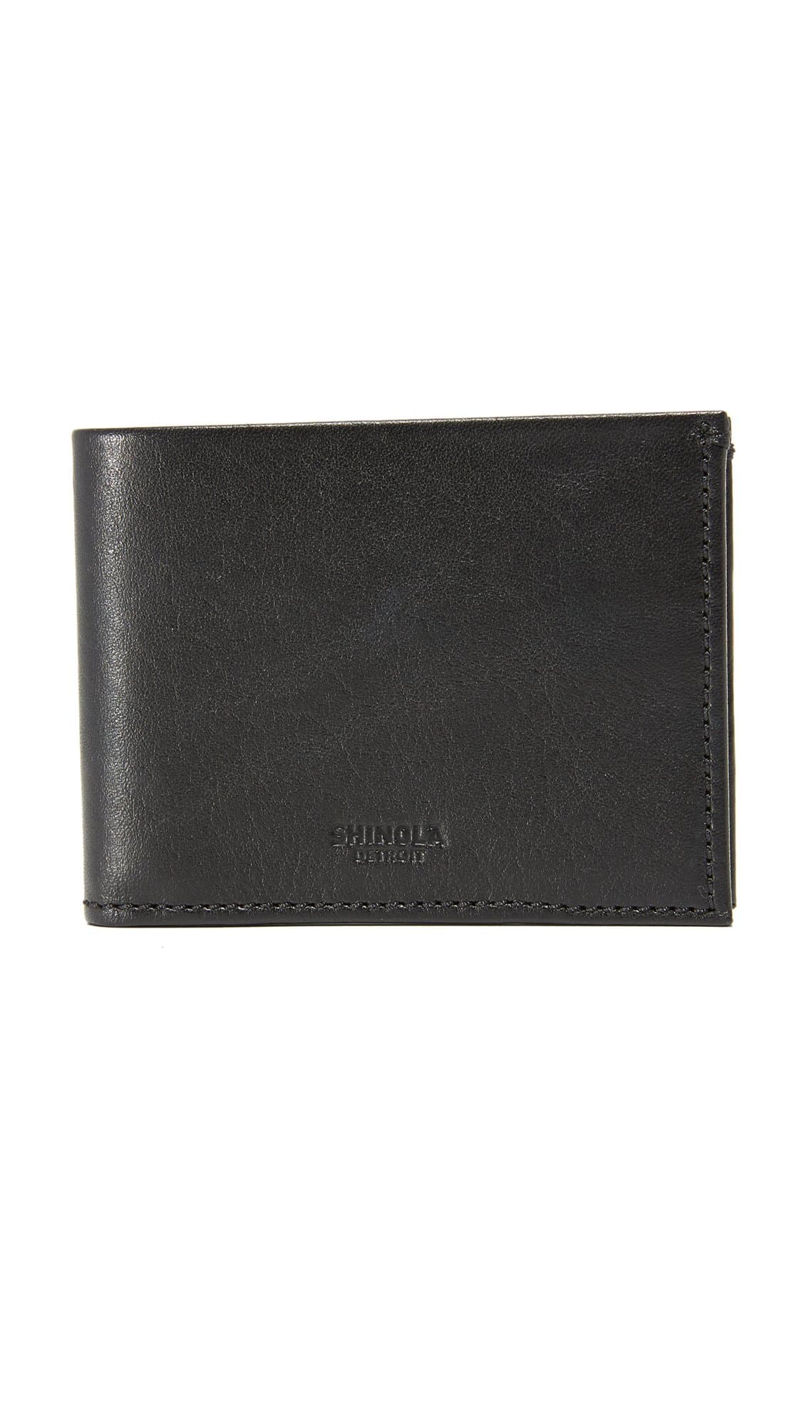 Shinola Detroit Mens Slim Bifold