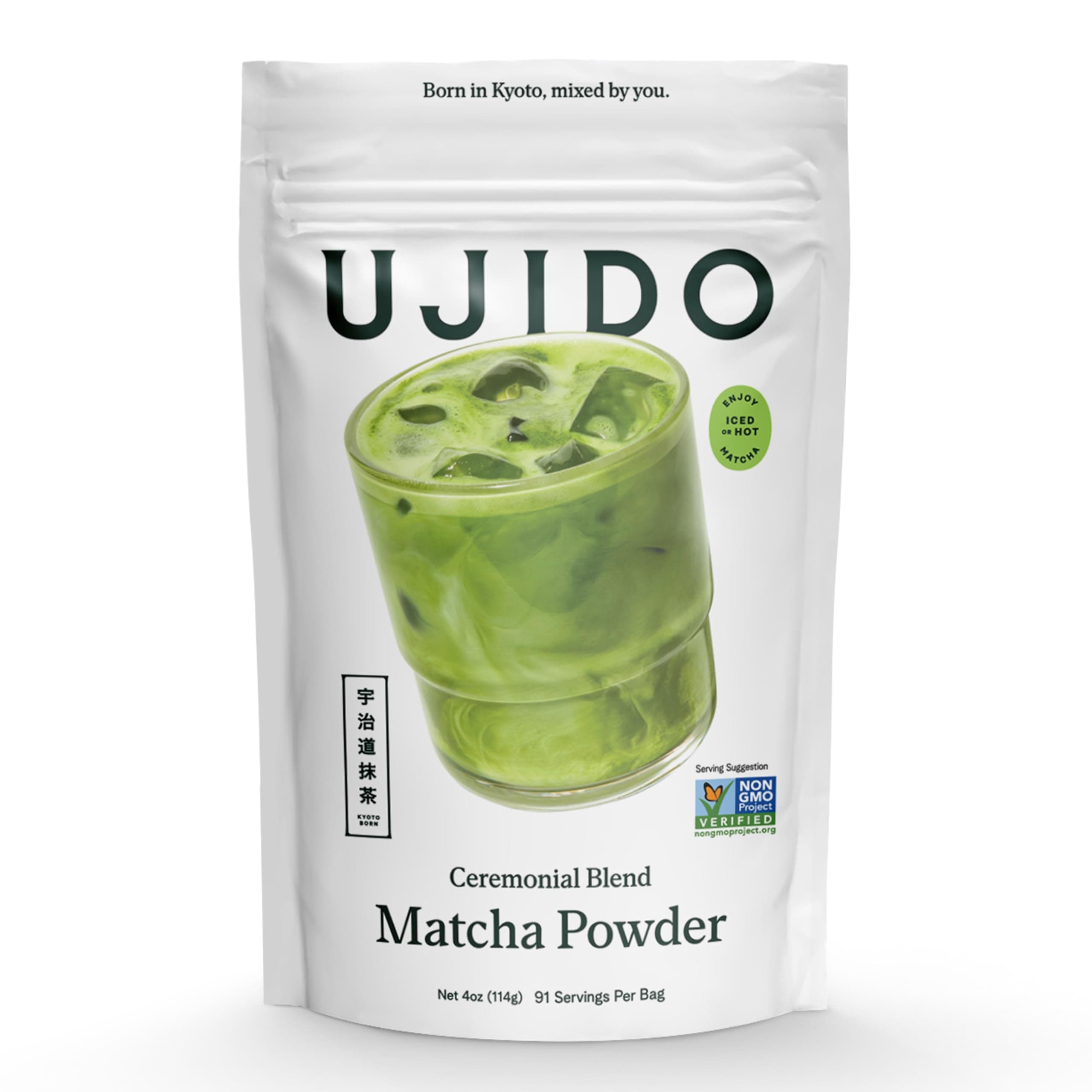 Ujido The Path of Zen Japanese Matcha Green Tea Powder Ceremonial Blend (4 oz)