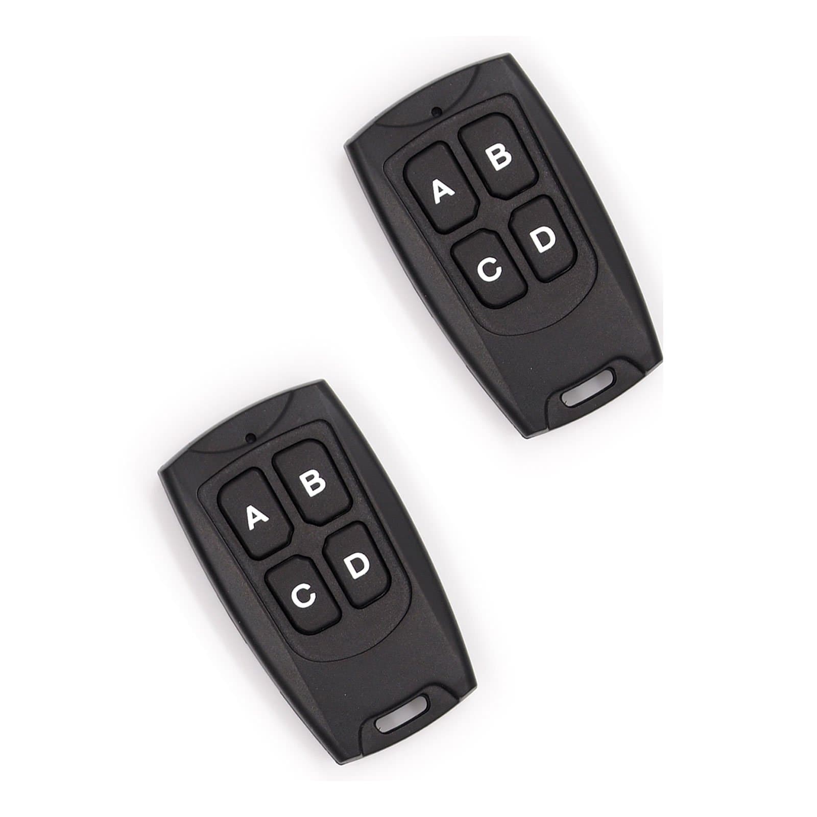 Secure Rolling Code Remotes, 2 Pack, Compatible with KIT-1 & KIT-2 (TX-134)