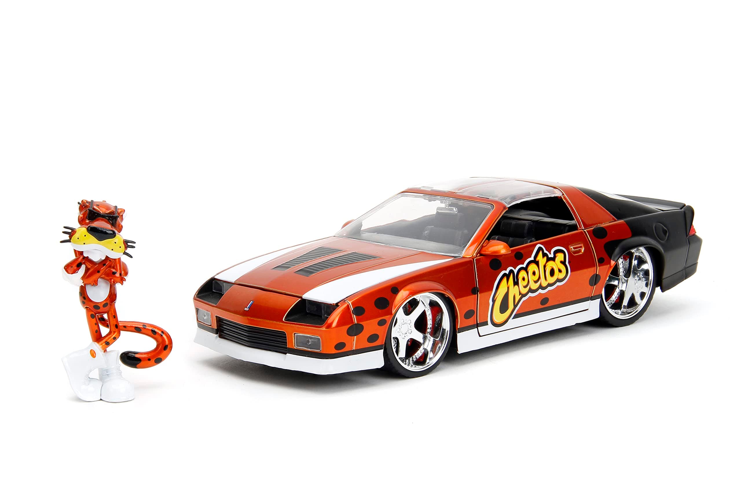 Toys Cheetos 1:24 1985 Chevy Camaro Z28 Die-Cast Car & 2.75" Chester Cheetah Figure, Orange