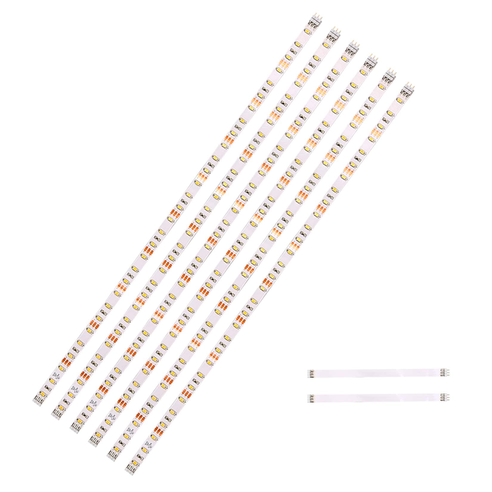 LED Extension Light bar, 6PCS 20 inch, 3Pin Strip Light, Accessories 2700K Warm White