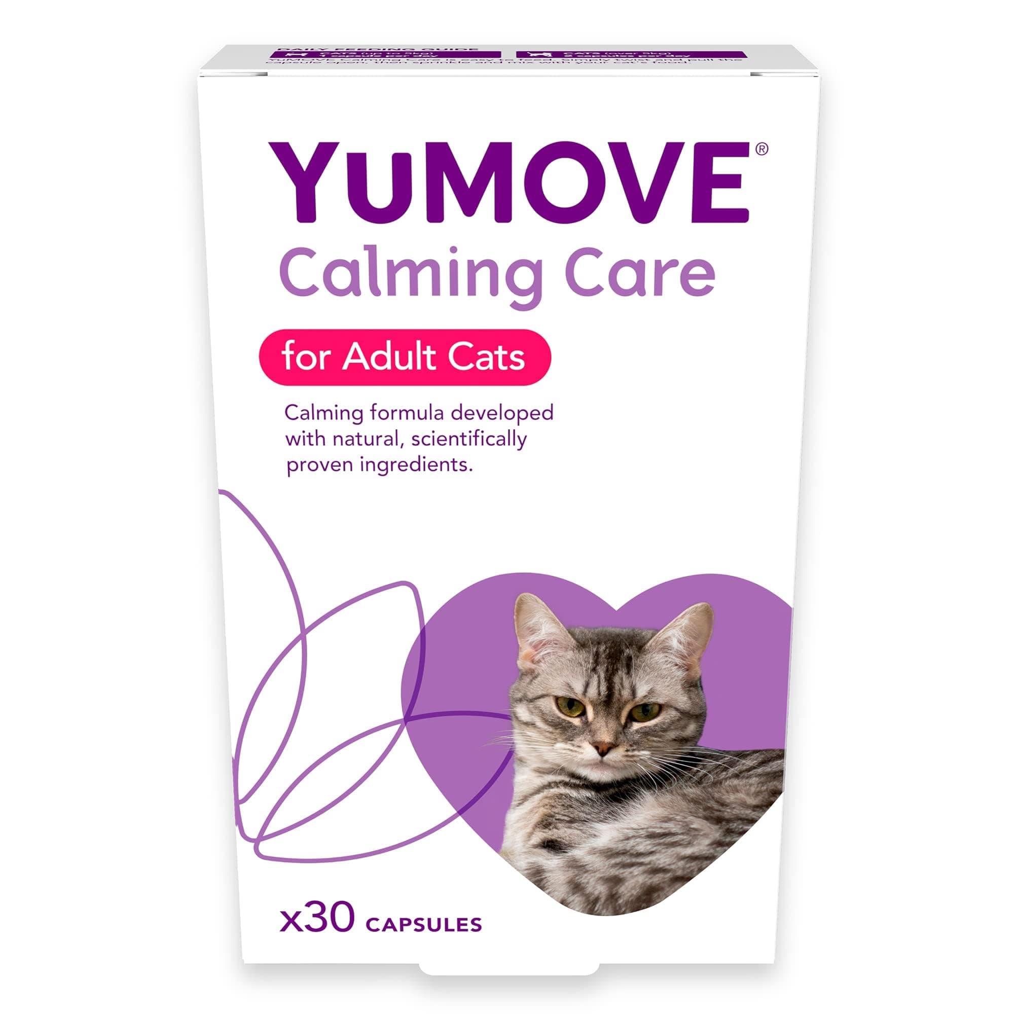 Product Donation - YuMOVE Calming Care for Cats | Previously YuCALM Cat | Calming Supplemnent for Cats who are Stressed or Nervous | Packaging may vary