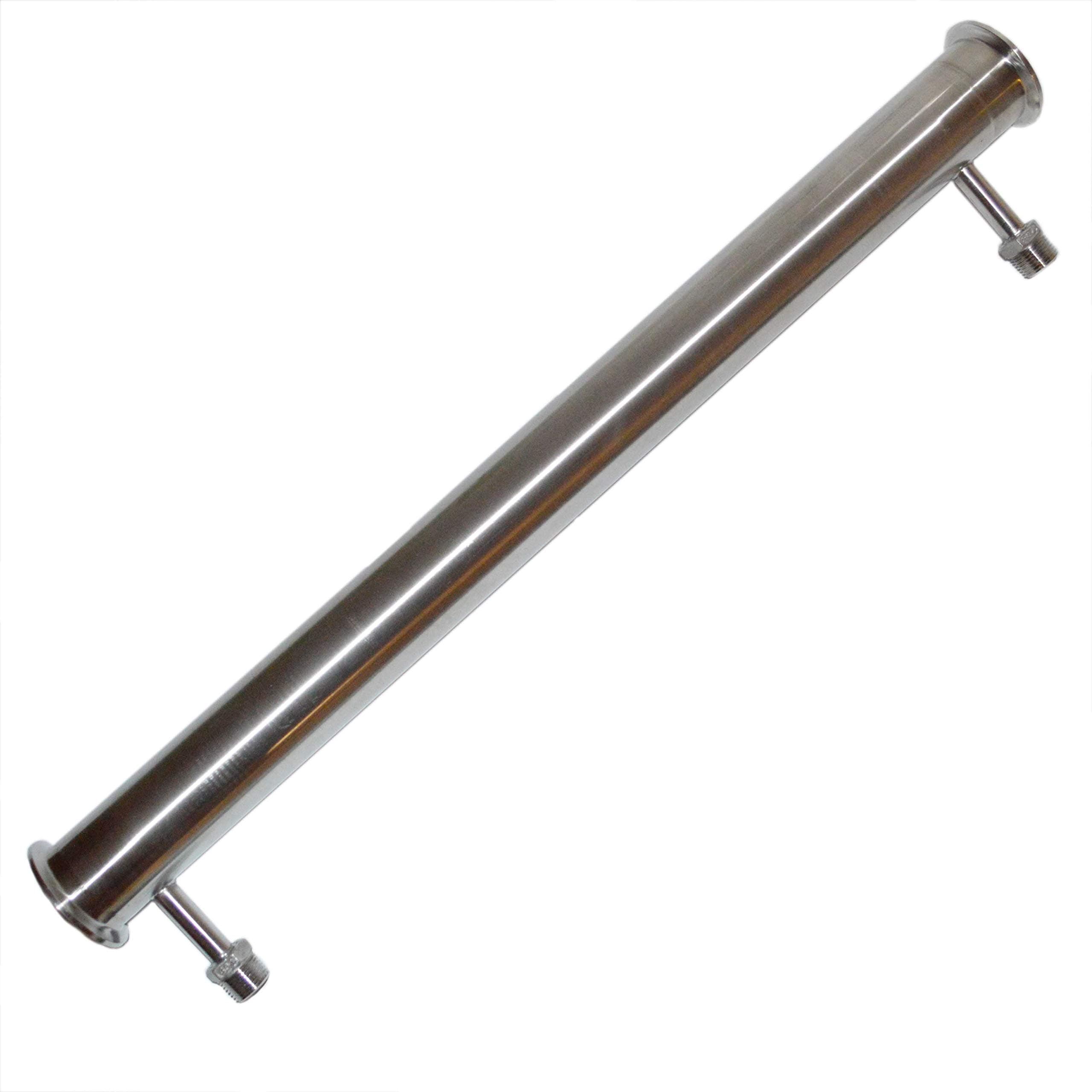 NorCal Brewing Solutions2 Inch Tri Clover Shotgun Condenser for Stills - NPT Water Connections