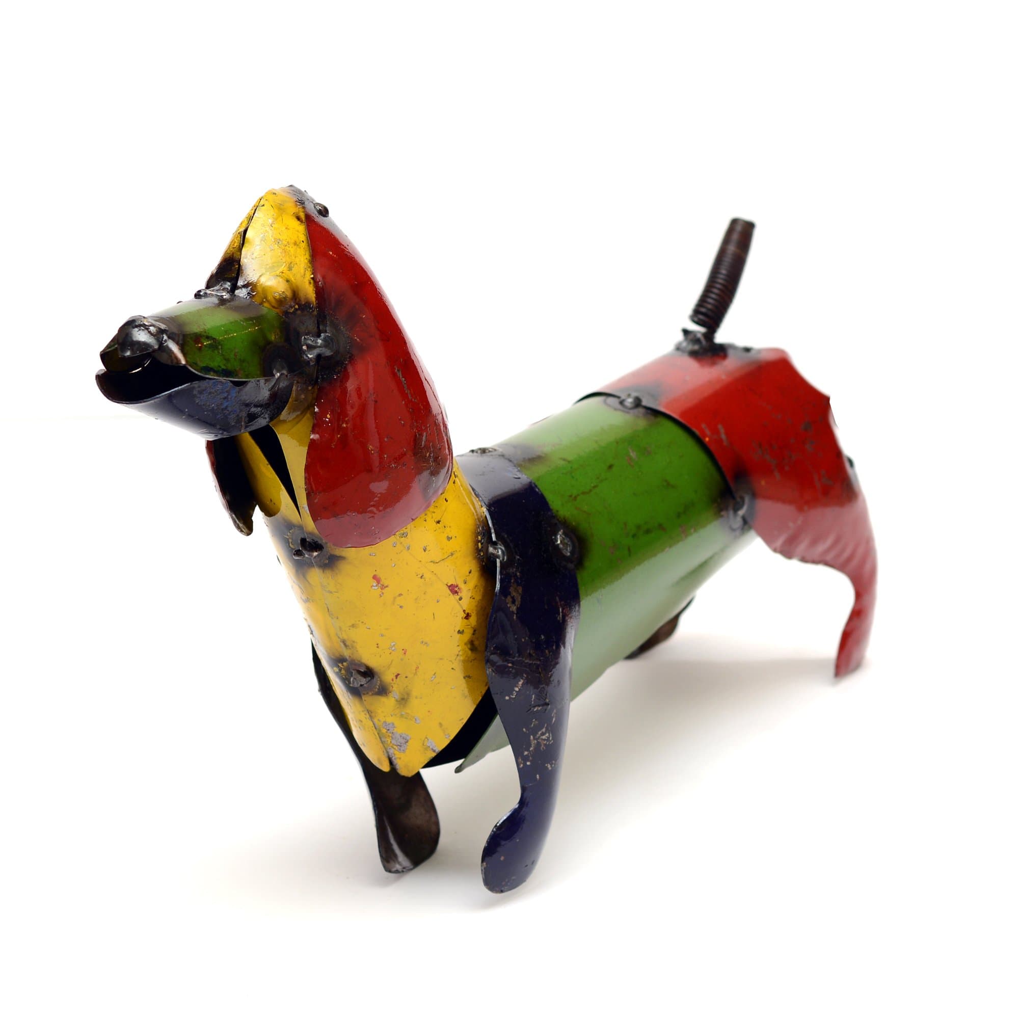 Small Weiner Dog for Decor, 13 by 3 by 9-Inch, Multicolor