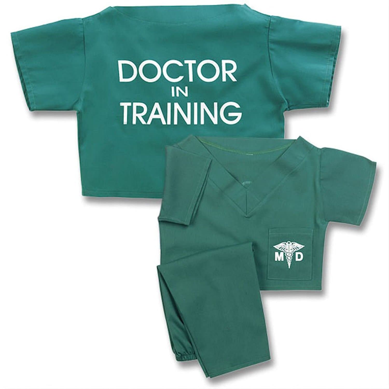 Unisex Baby Green Doctor In Training Scrub Suit Outfit Set Size 2T