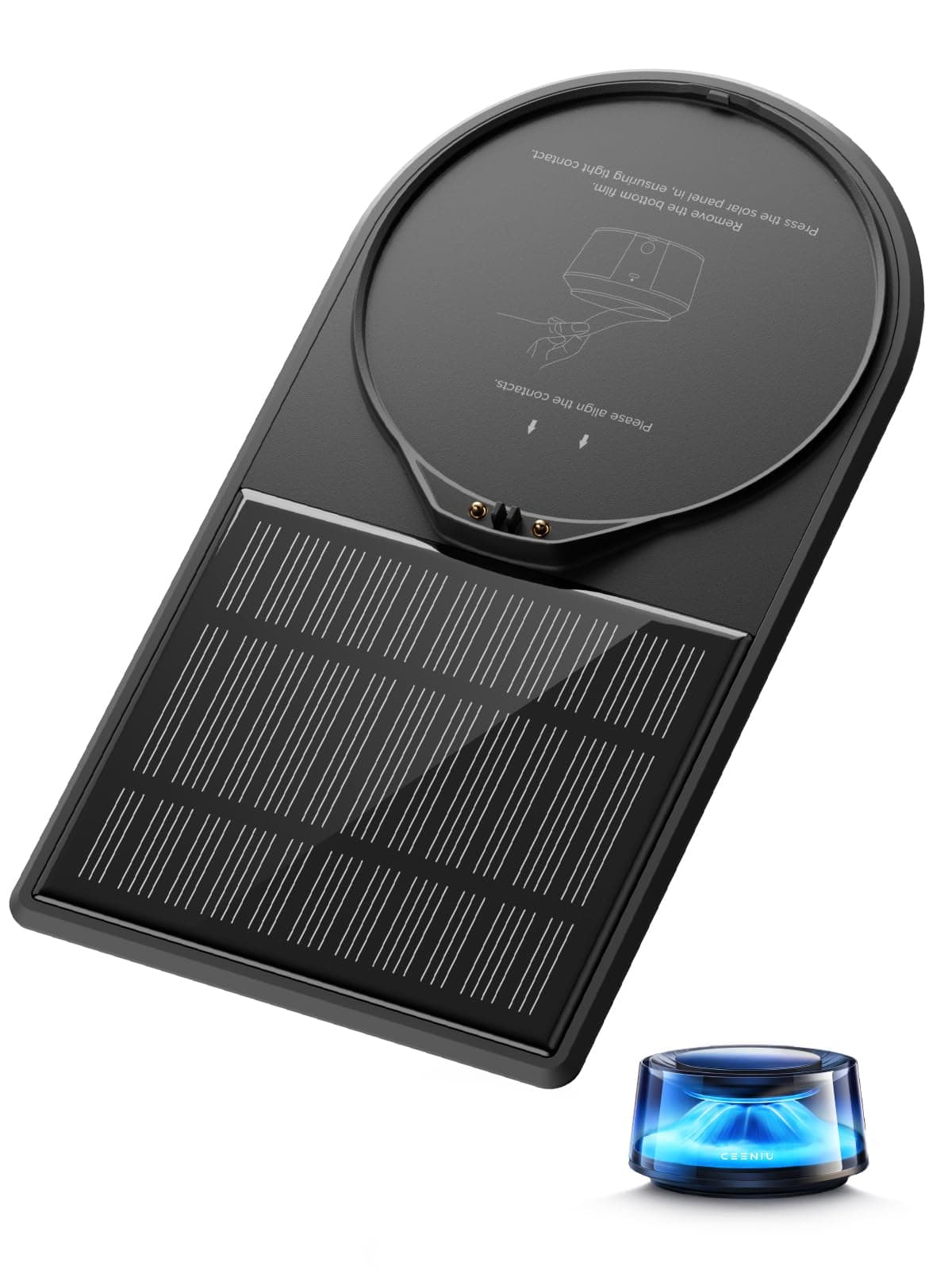 CEENIU CF8 Special Solar Panel, High Performance Monocrystalline Silicone, 20% Photoelectric Conversion Efficiency, Safe Charging Protection, Thin, Repeated Stickable, Solar Charger