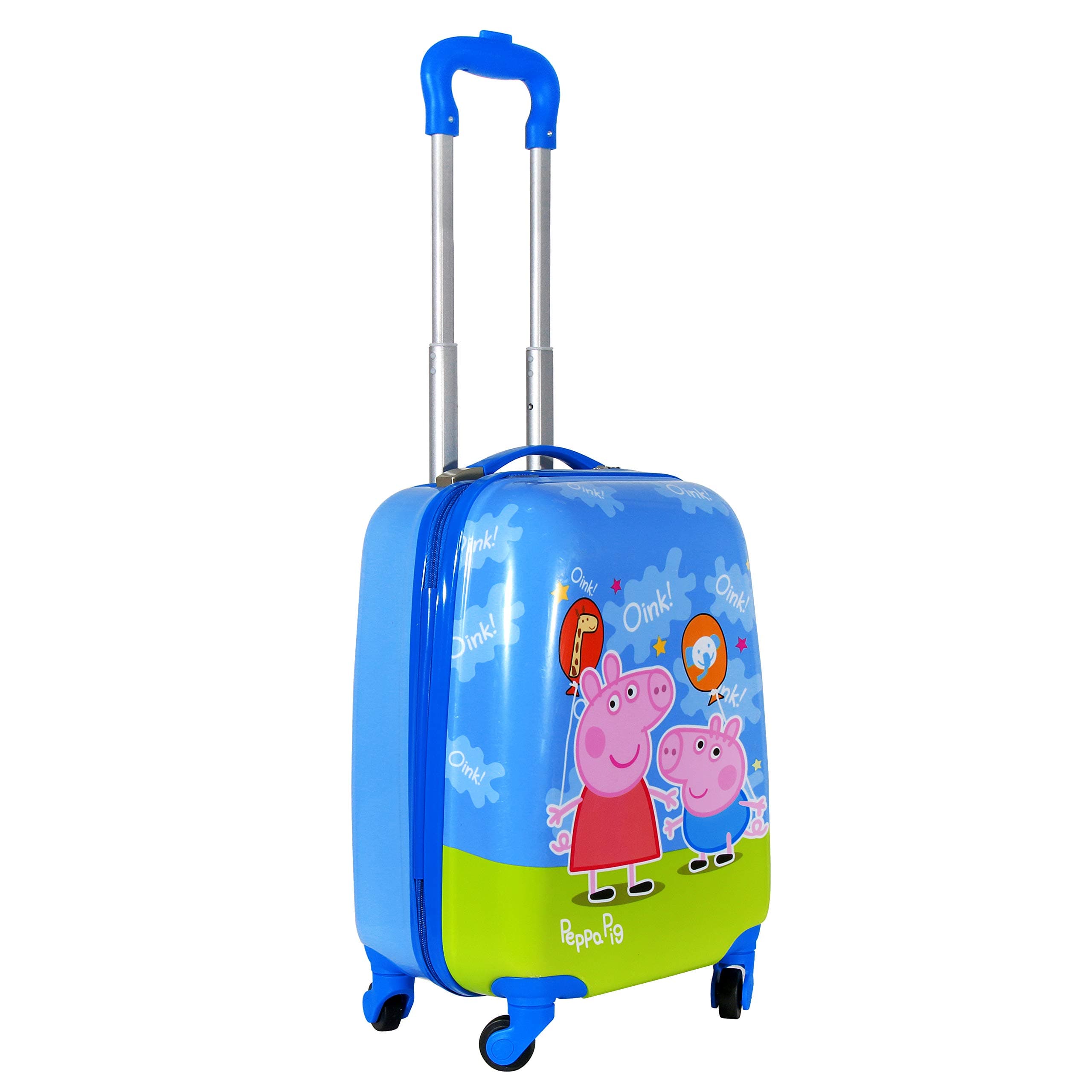 Da Tasche Blue ABS Peppa-Pig 4-Wheel 16 Inches Kid's Luggage Trolley