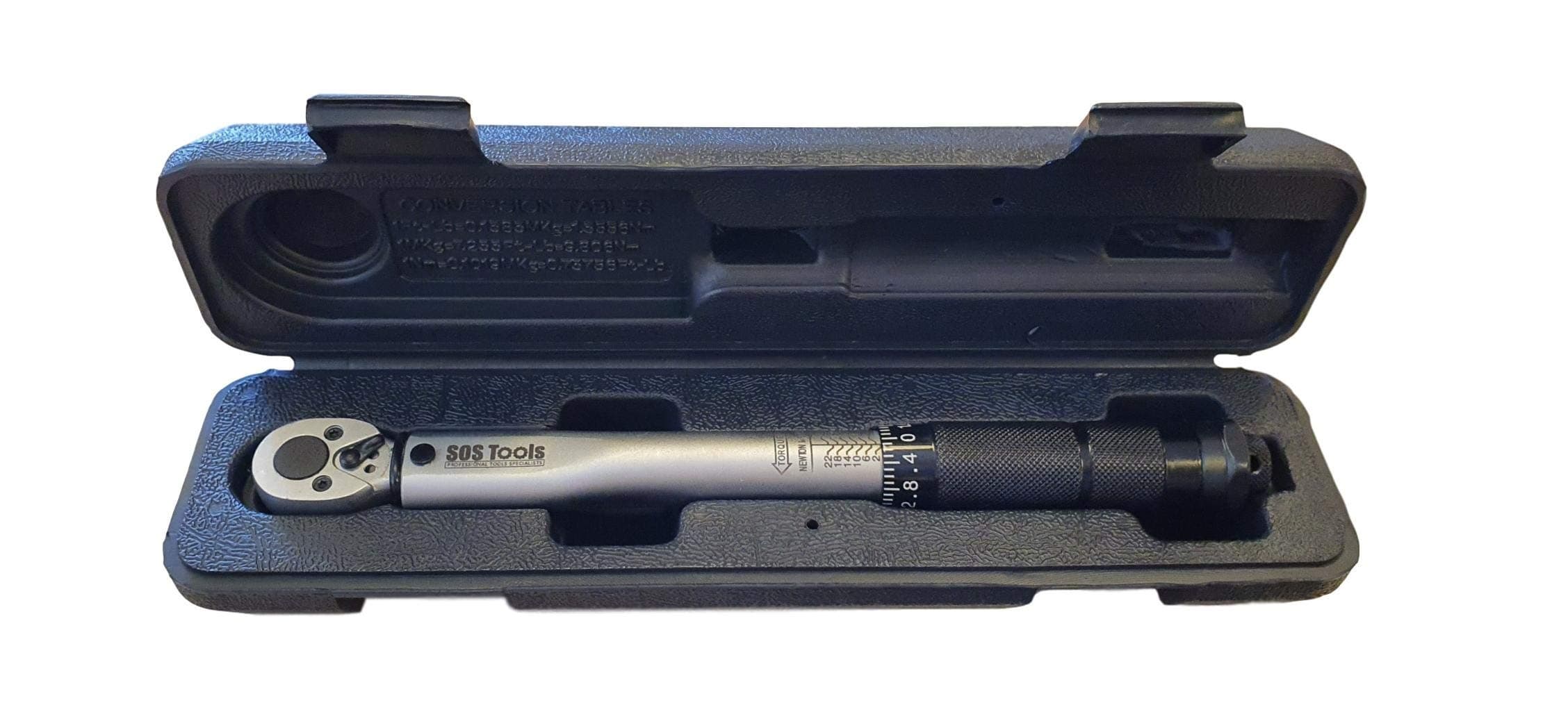 S1001-1/4 Inch Square Drive Torque Wrench Micrometer 2-24Nm / 18-212in / Lb. Calibration Certificate Ideal for Carbon Bikes, Professional Mechanics